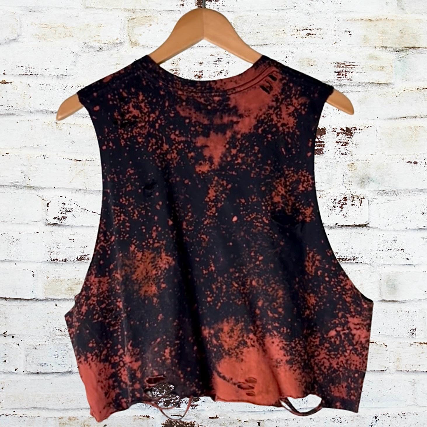 Guns n Roses Cropped Distressed Tee