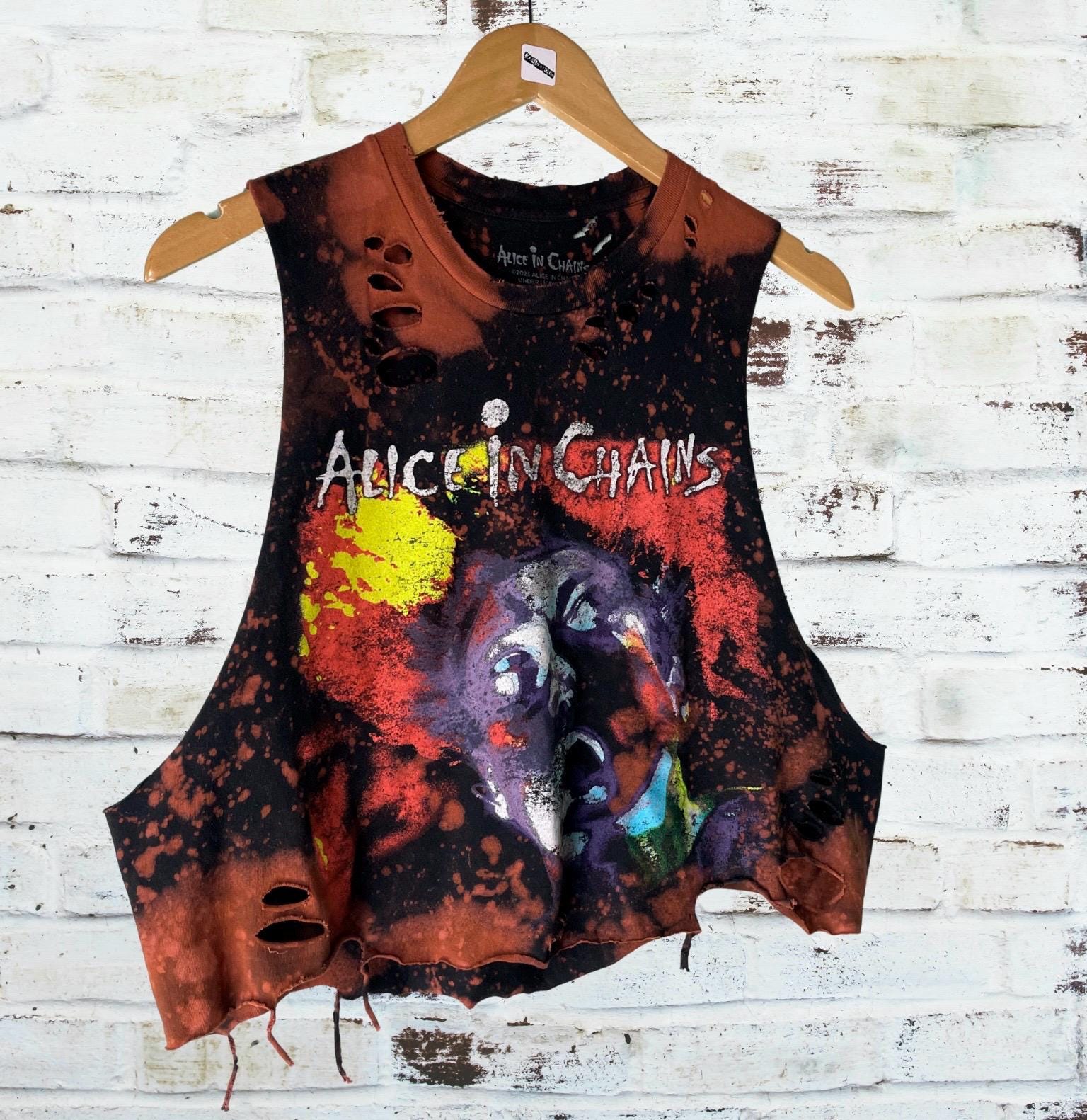 Alice In Chains Distressed Band Shirt