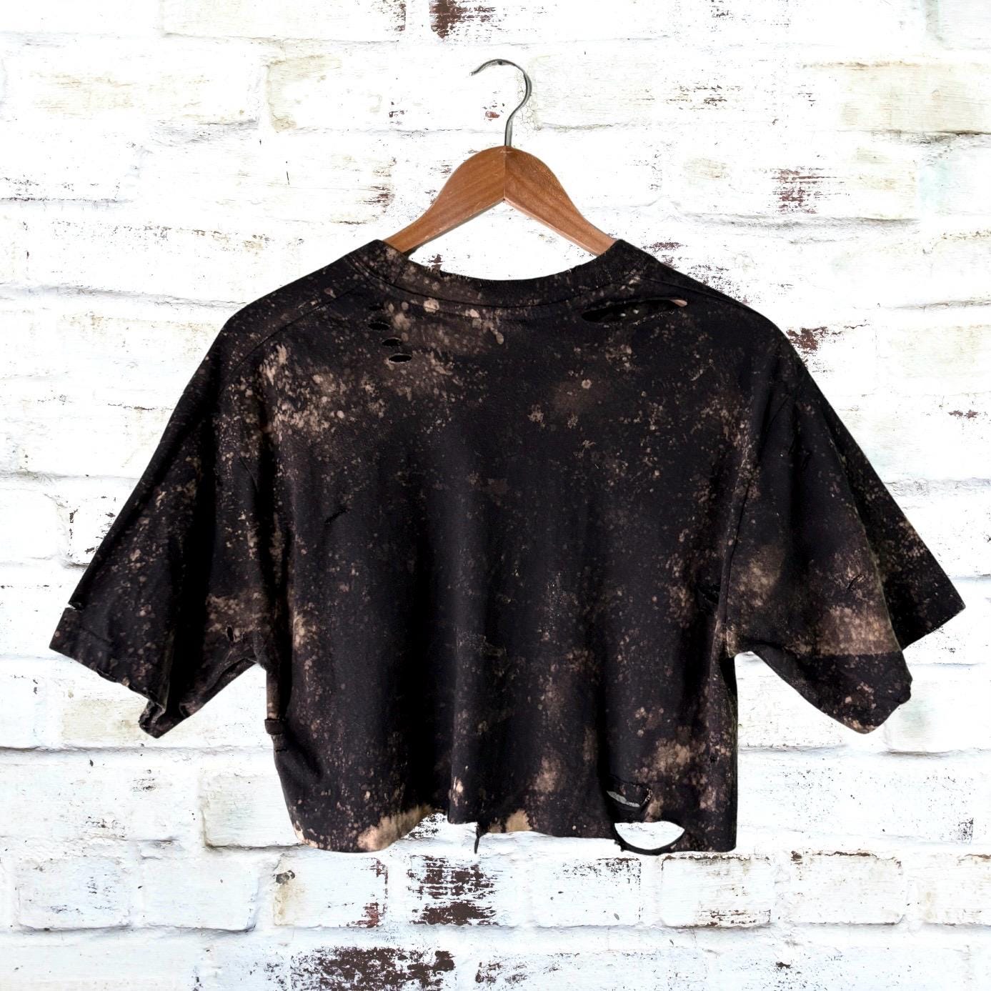 The Clash Cropped Shredded Tee