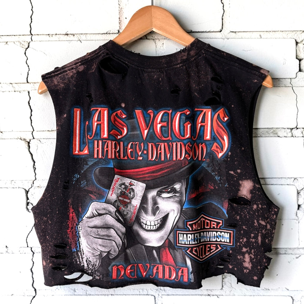 Harley Davidson Las Vegas Bleached Cropped Tee