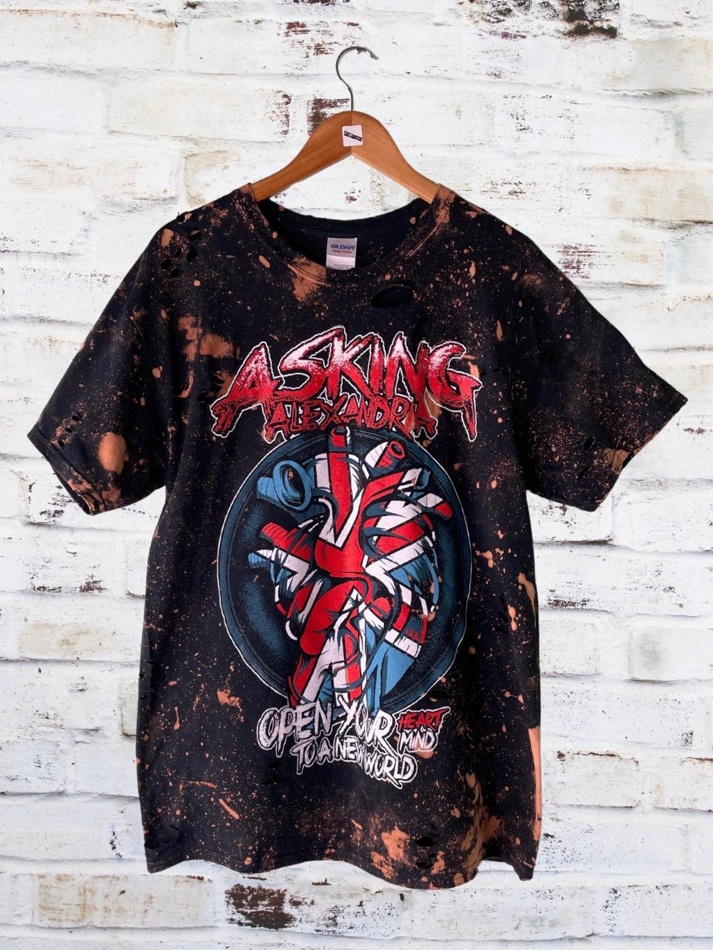 Asking Alexandria Distressed Shredded Tee