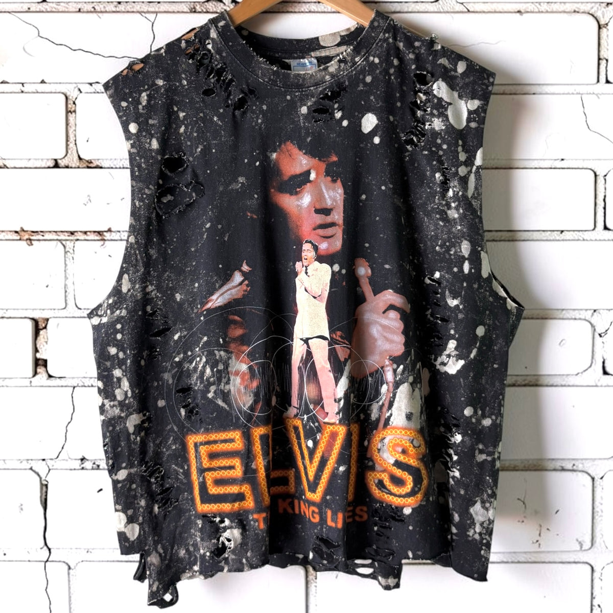 Elvis Bleached Vintage Graphic Tee