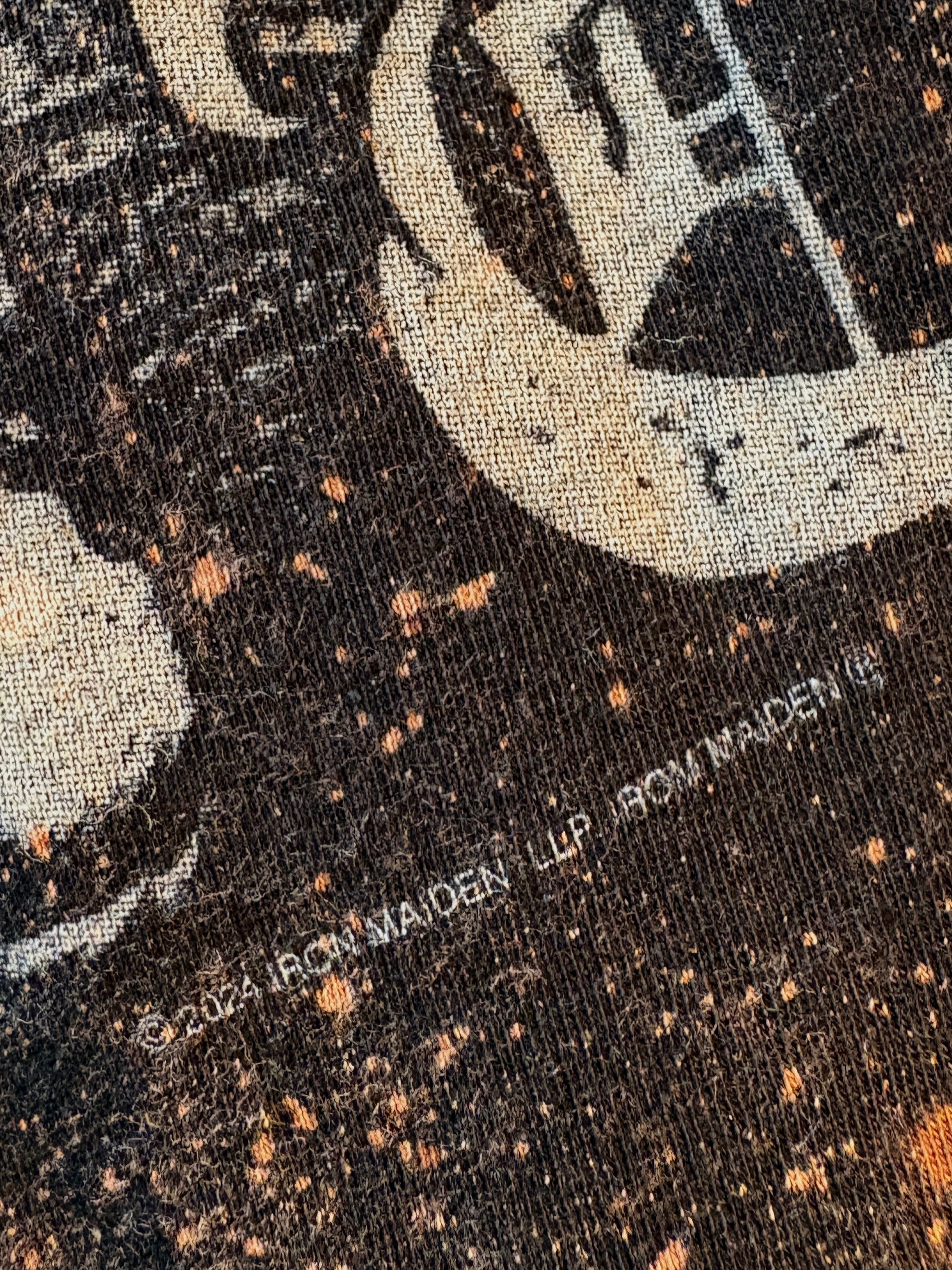 Iron Maiden The Trooper Bleached Distressed Tee