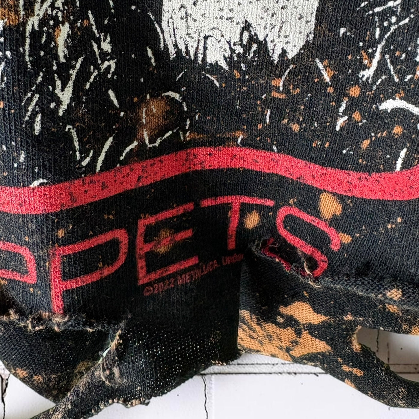 Metallica - Master Of Puppets Bleached Distressed Tee