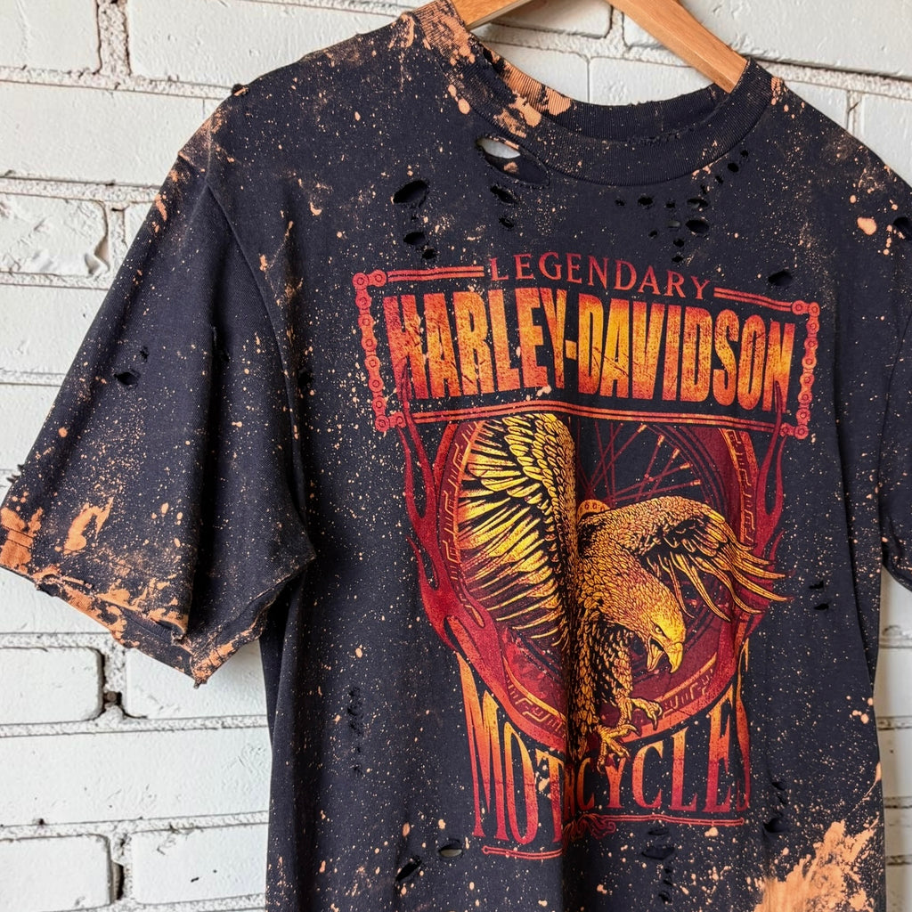 Harley Davidson France Bleached Distressed Tee