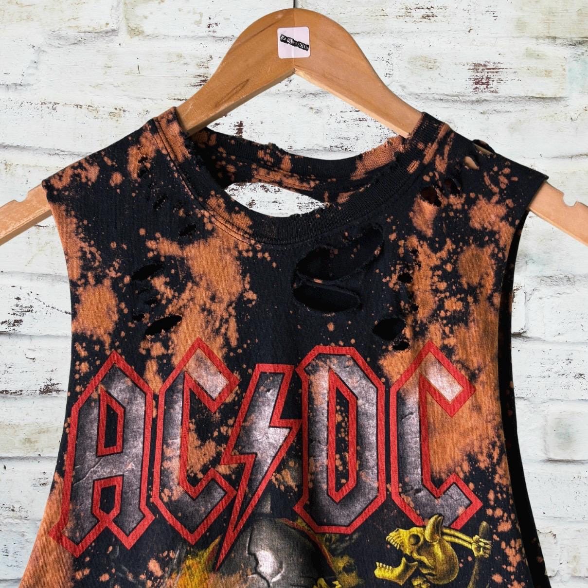 AC/DC Hells Bells Shredded Band Tee