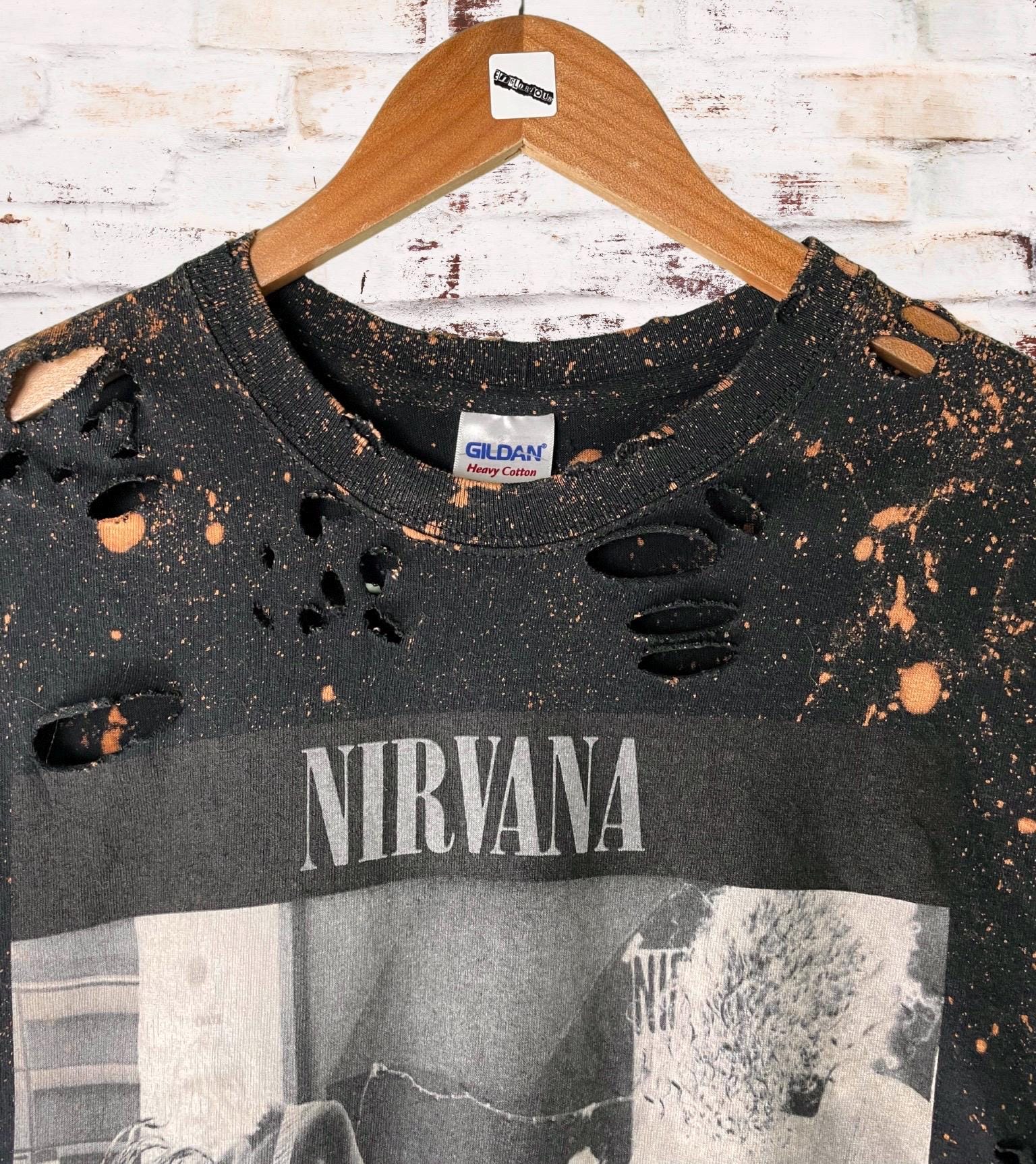 Nirvana - Bleach distressed Custom Band shirt