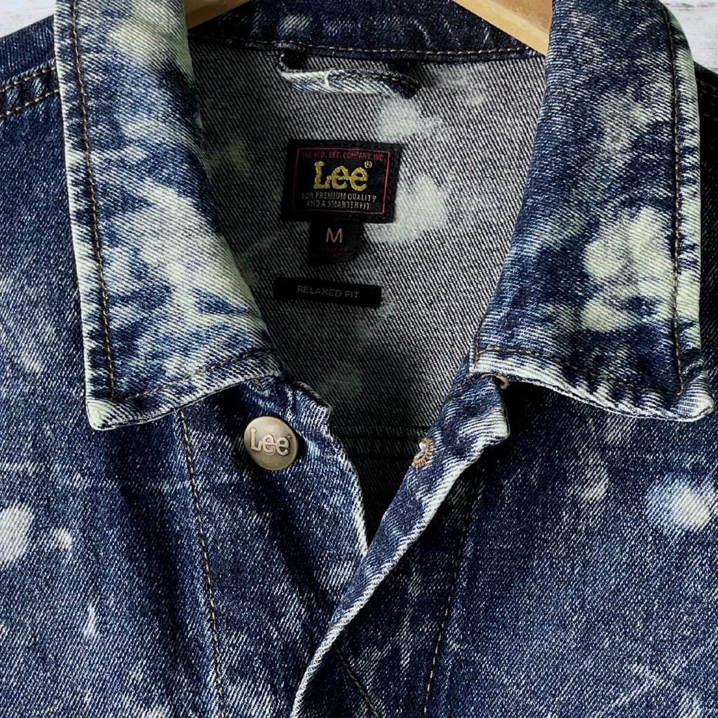 Bleached Splattered Vintage Reworked Denim Jacket