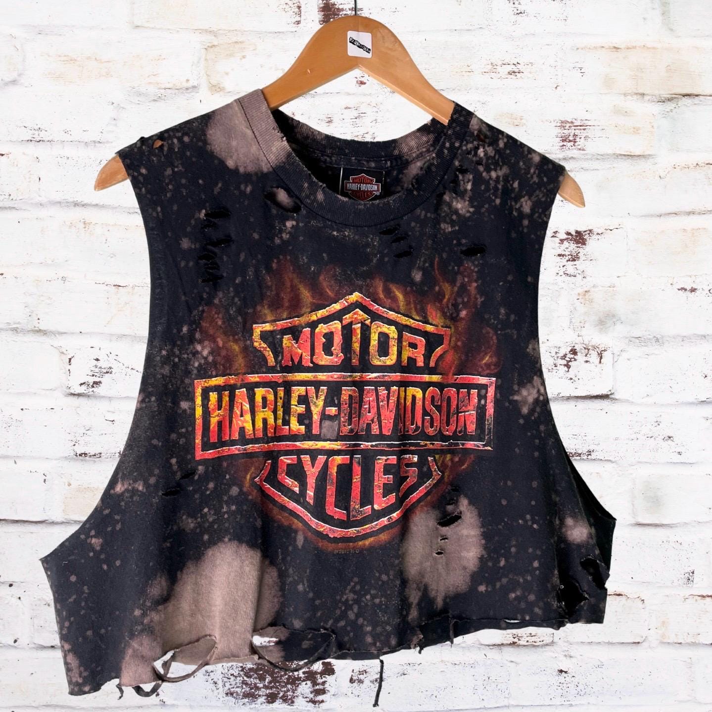 Harley Davidson Classic Logo Distressed Tee