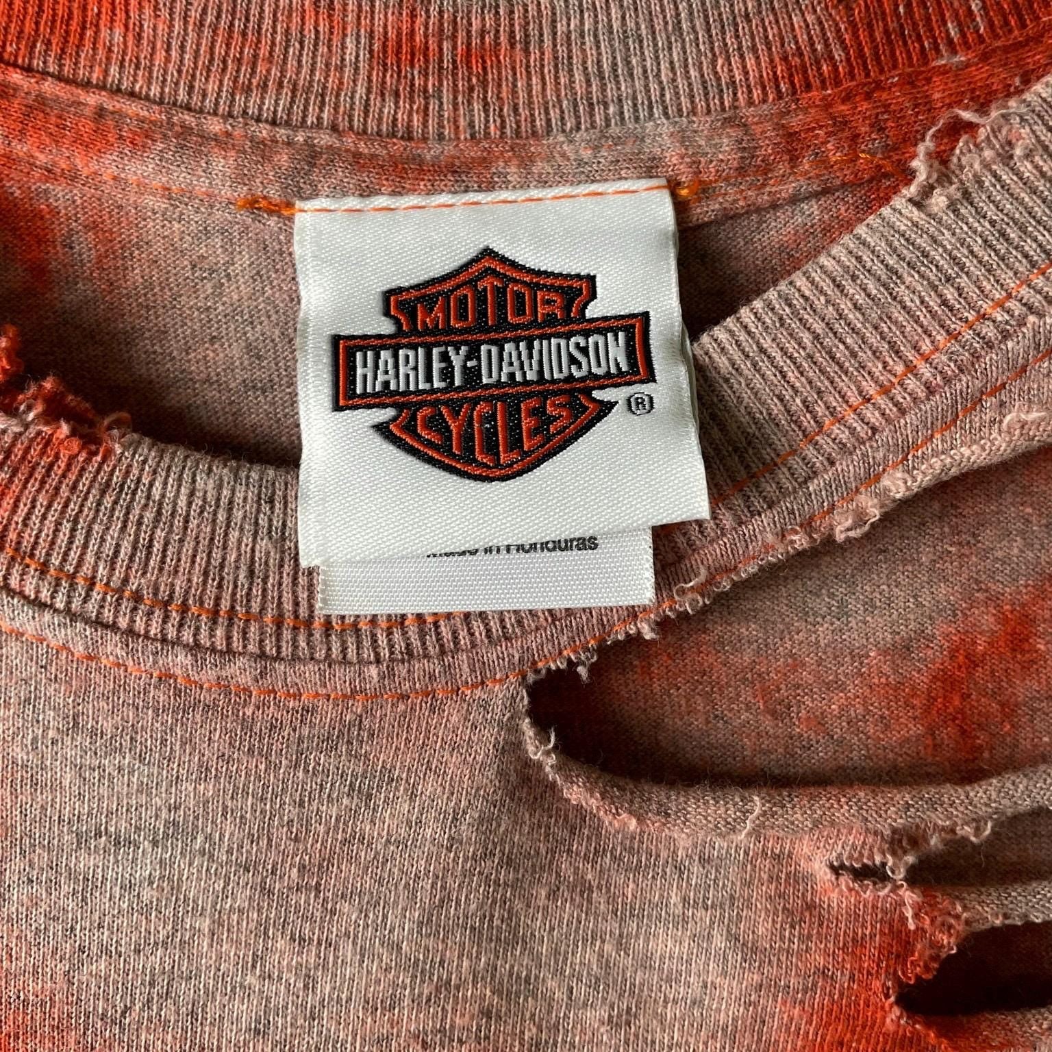 Harley Davidson Bleached Distressed T-Shirt