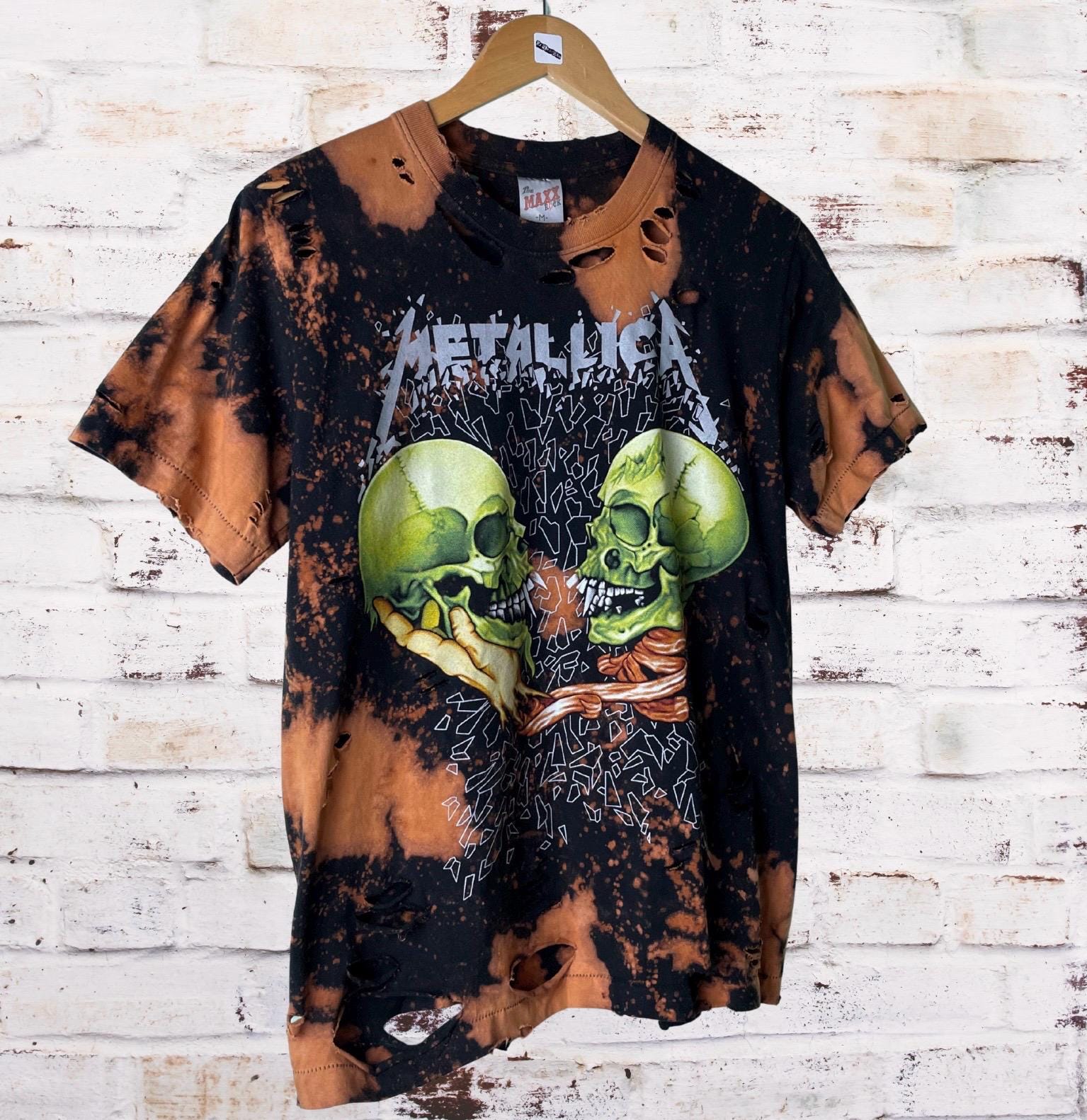 Metallica Bleached Shredded Band Tee