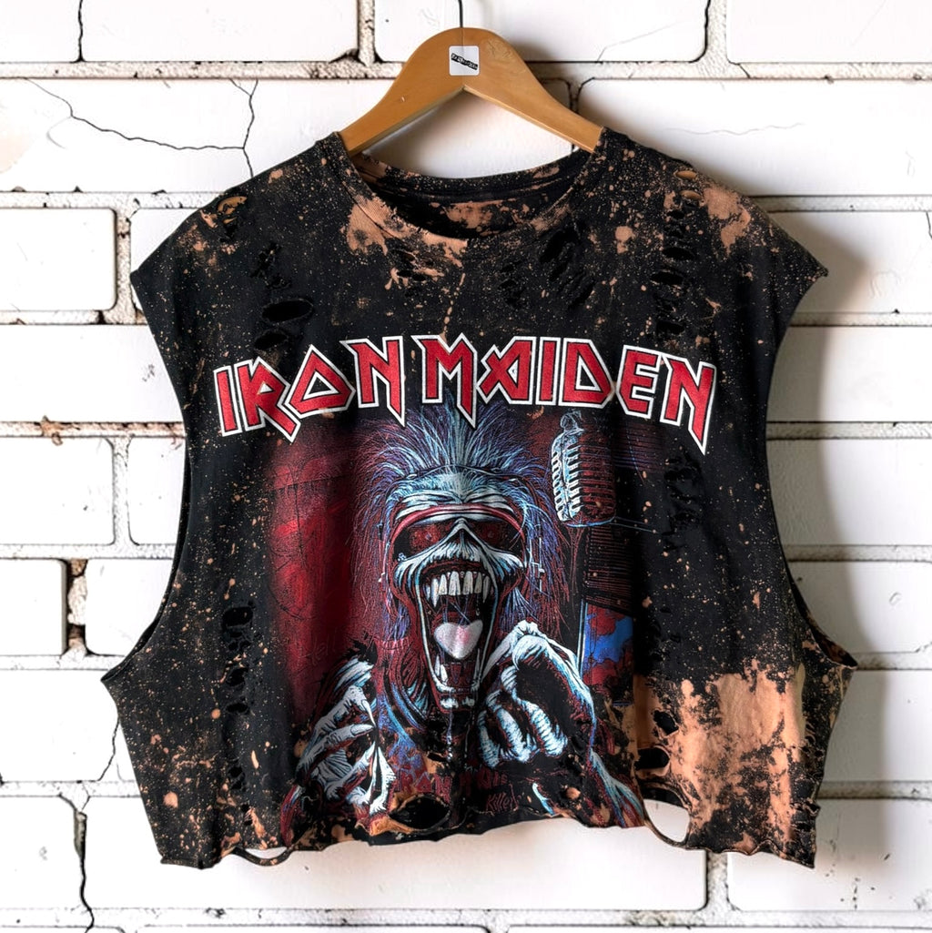 Iron Maiden - Killers Bleached Distressed Band Tee