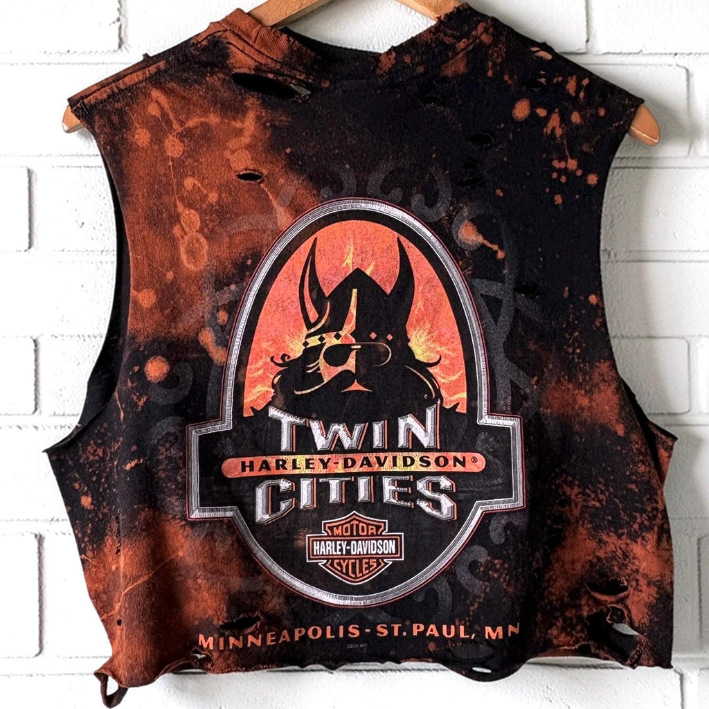 Harley Davidson Minneapolis Bleached distressed T-Shirt