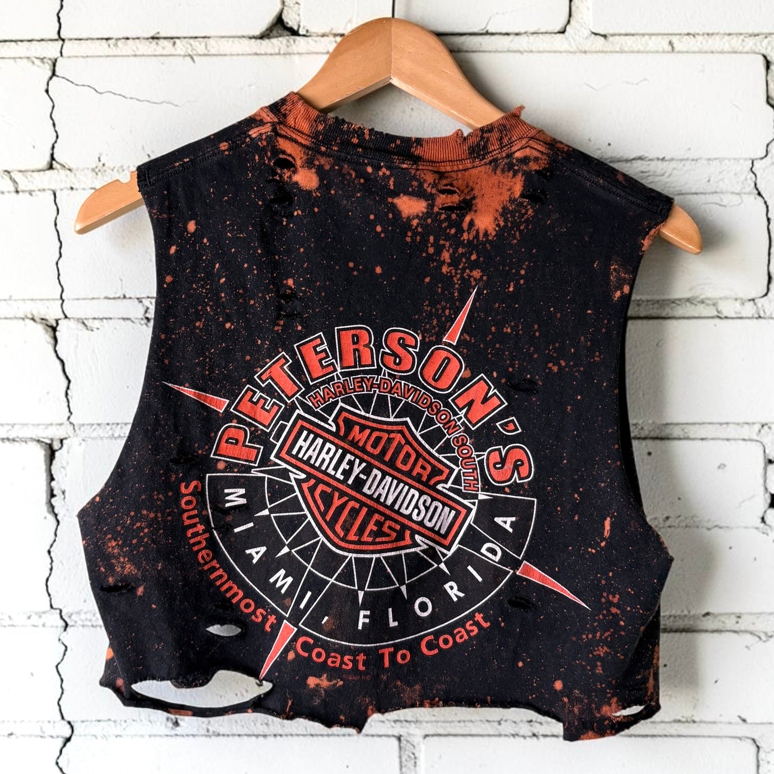 Harley Davidson Florida Bleached Classic Logo Tee