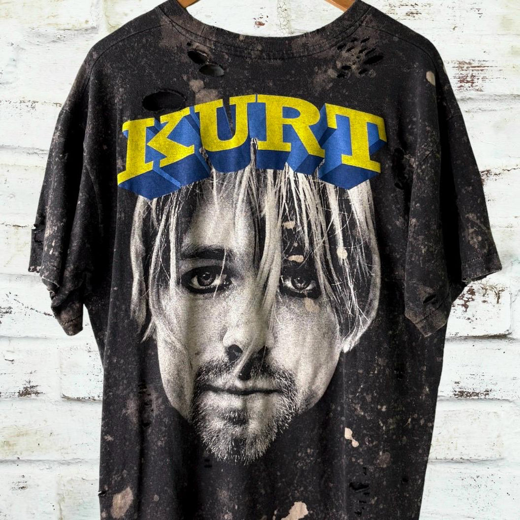 Kurt Cobain Thrashed Bleached Tee