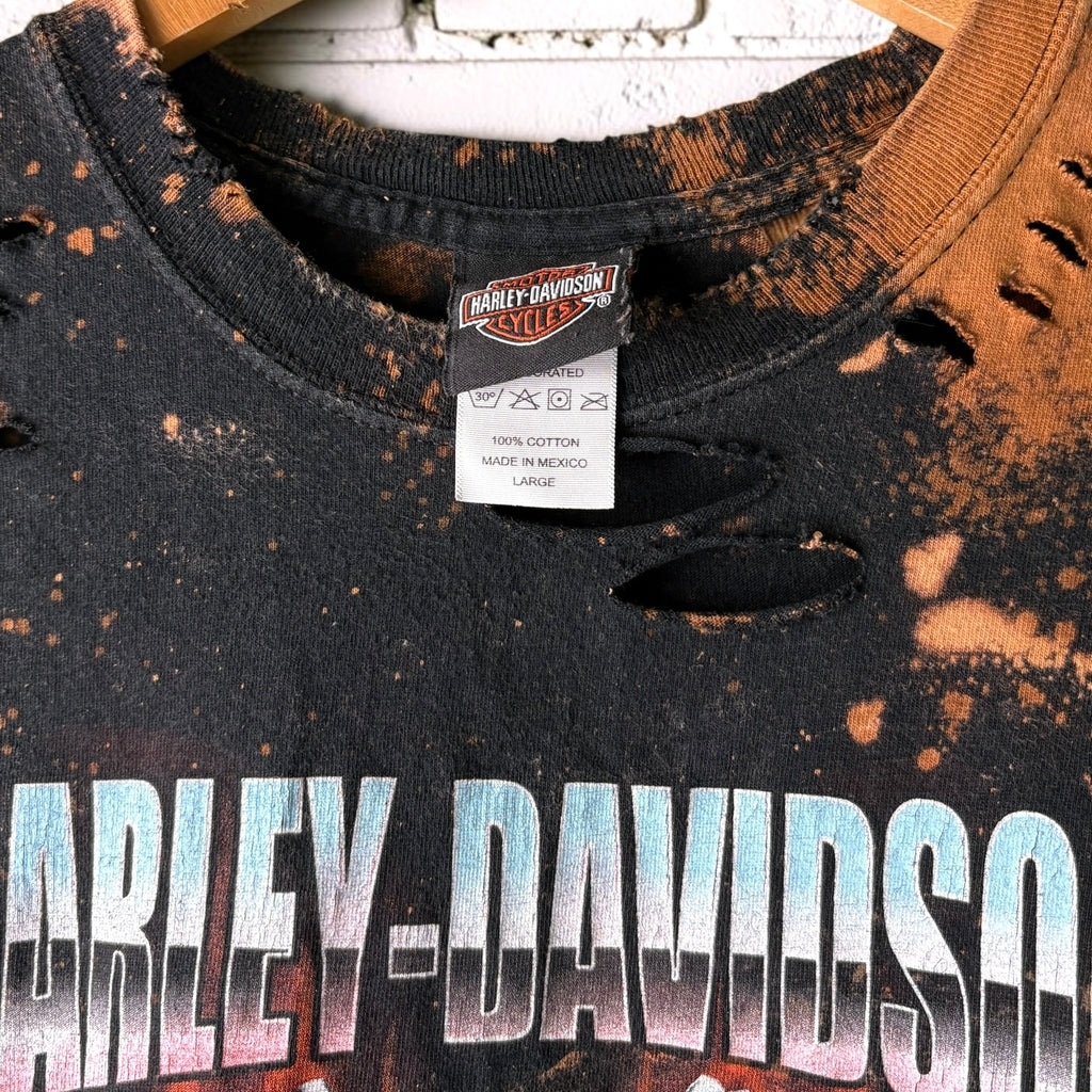 Harley David Wauwatosa Bleached Cropped Tee
