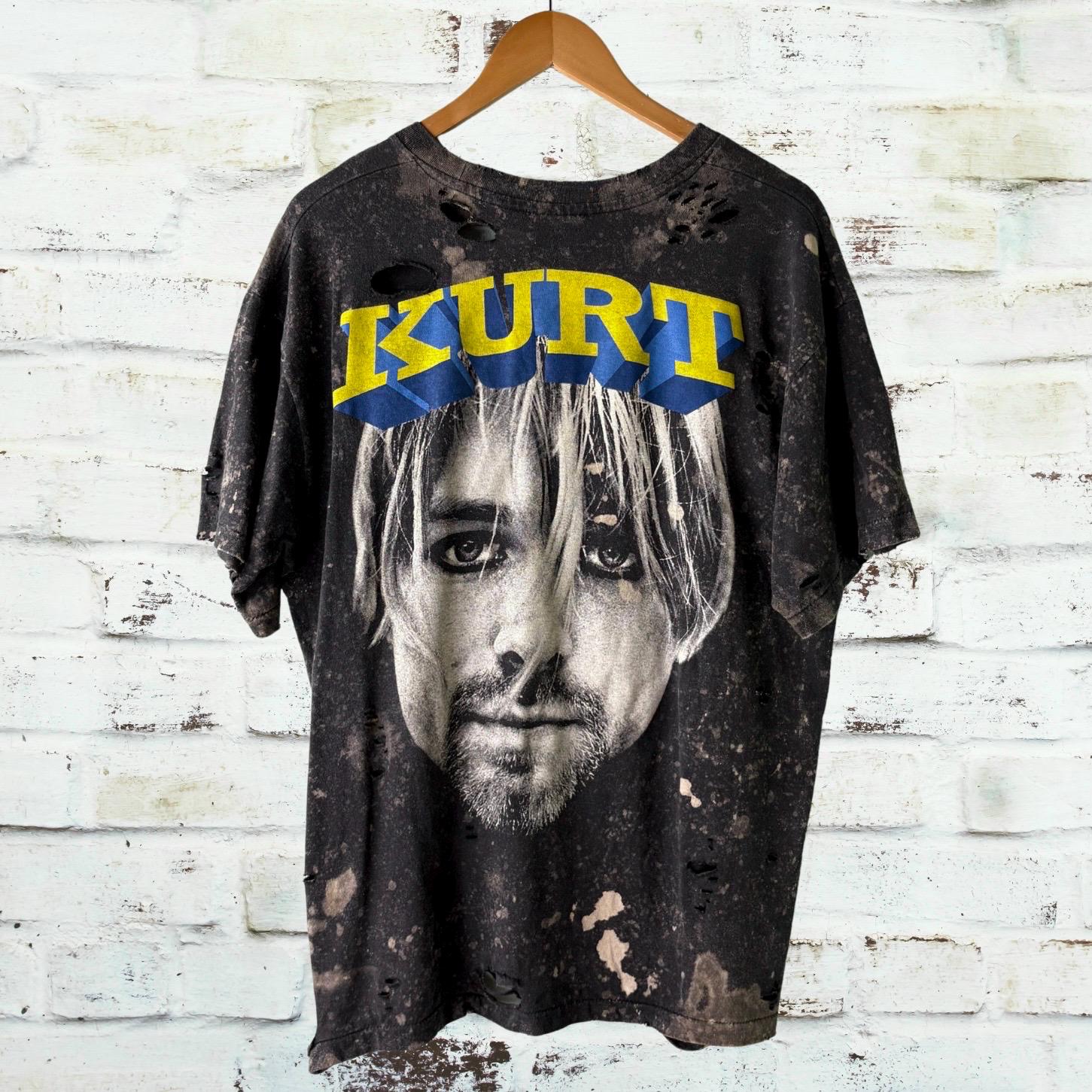 Kurt Cobain Thrashed Bleached Tee