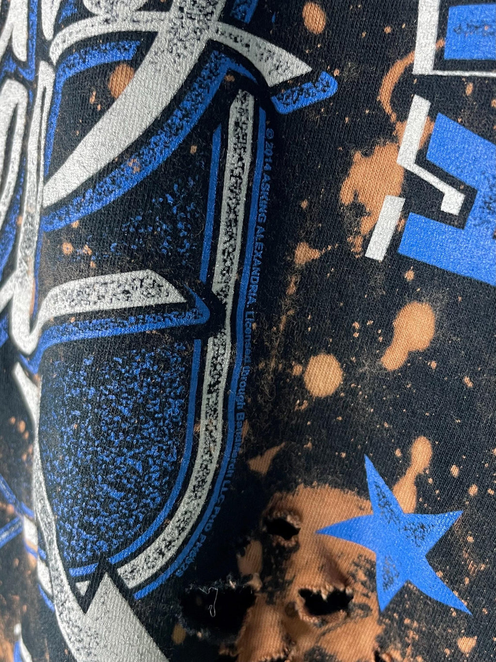 Asking Alexandria Bleached Distressed Band Shirt