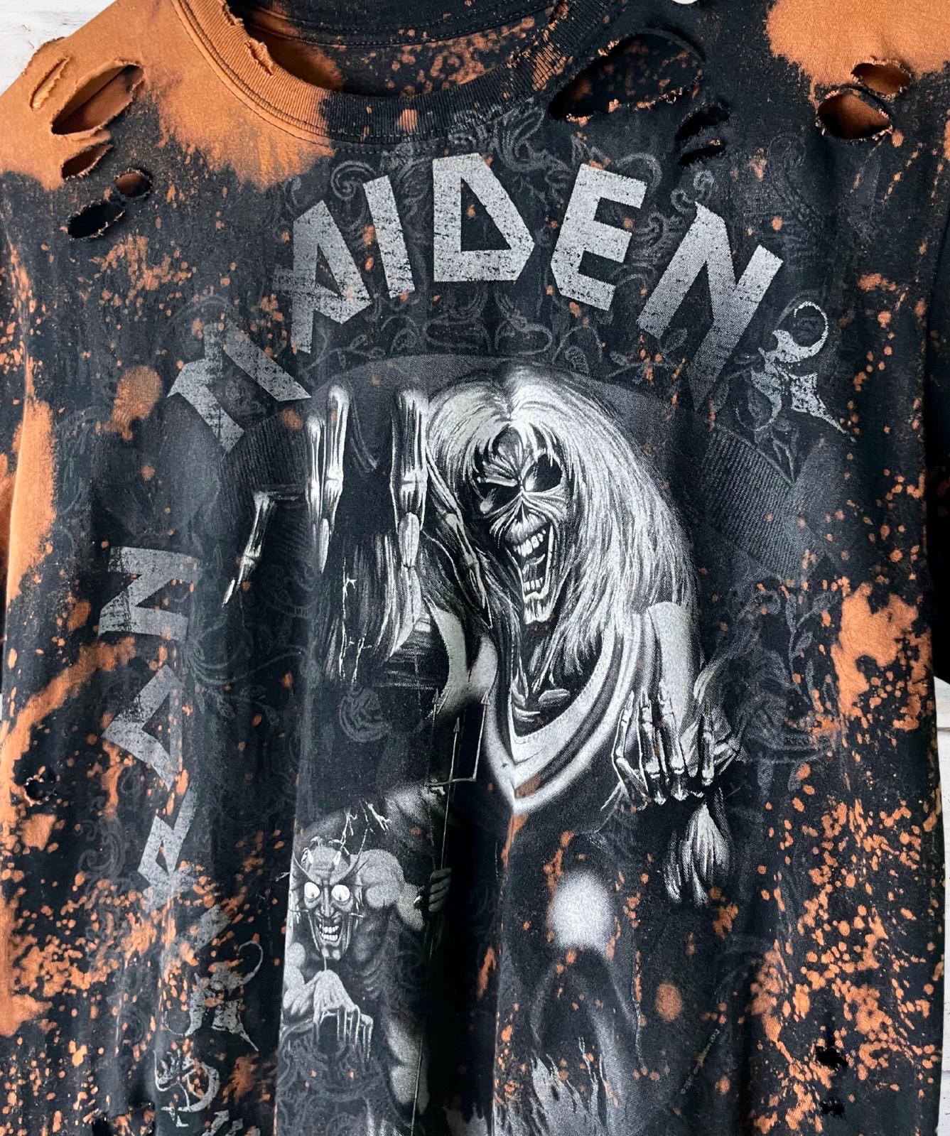 Iron Maiden The Number Of The Beast Distressed Tee