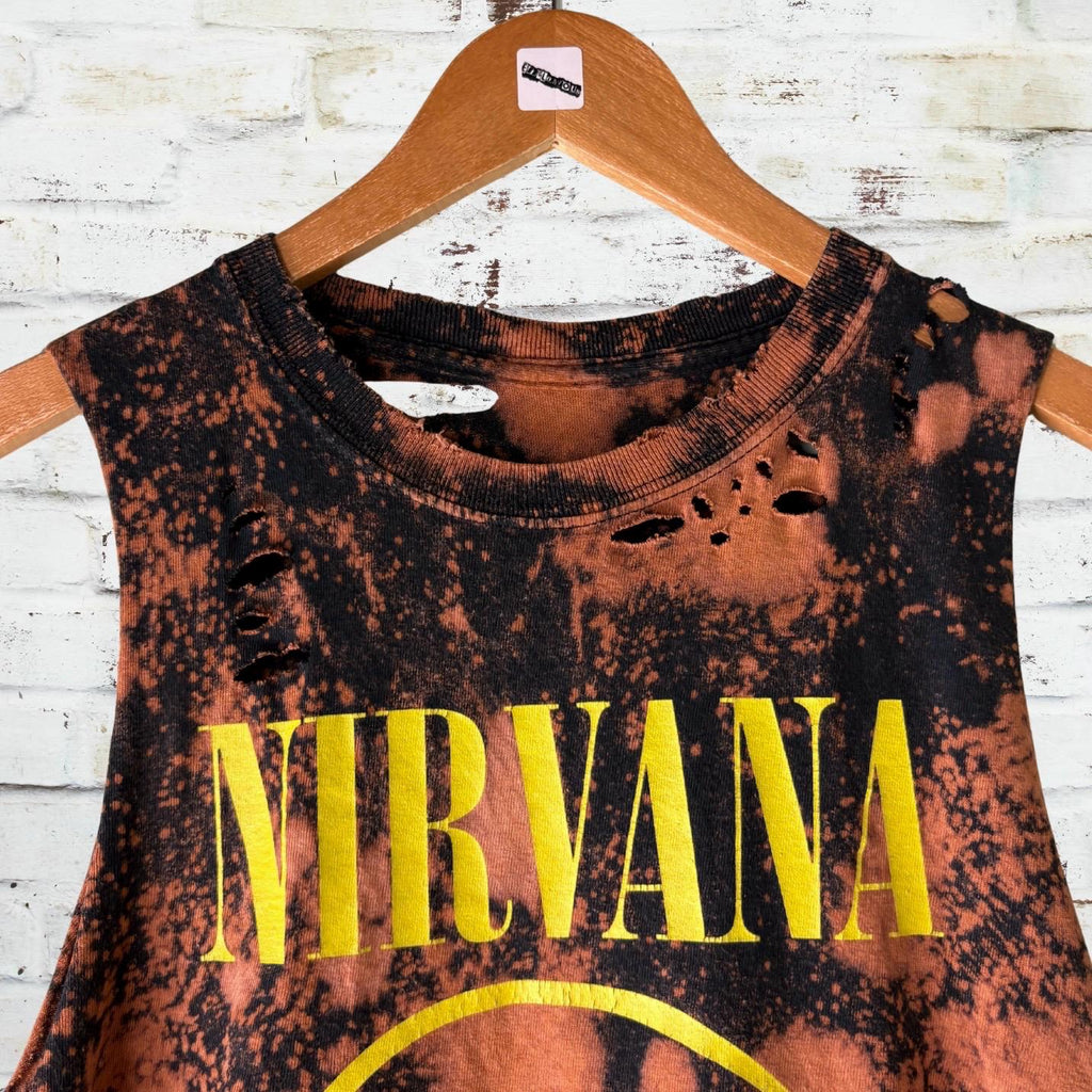 Nirvana Smiley Shredded Tee