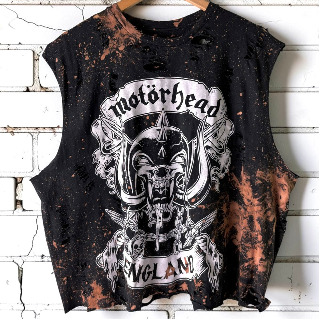 Motörhead Distressed Bleached Band Tee