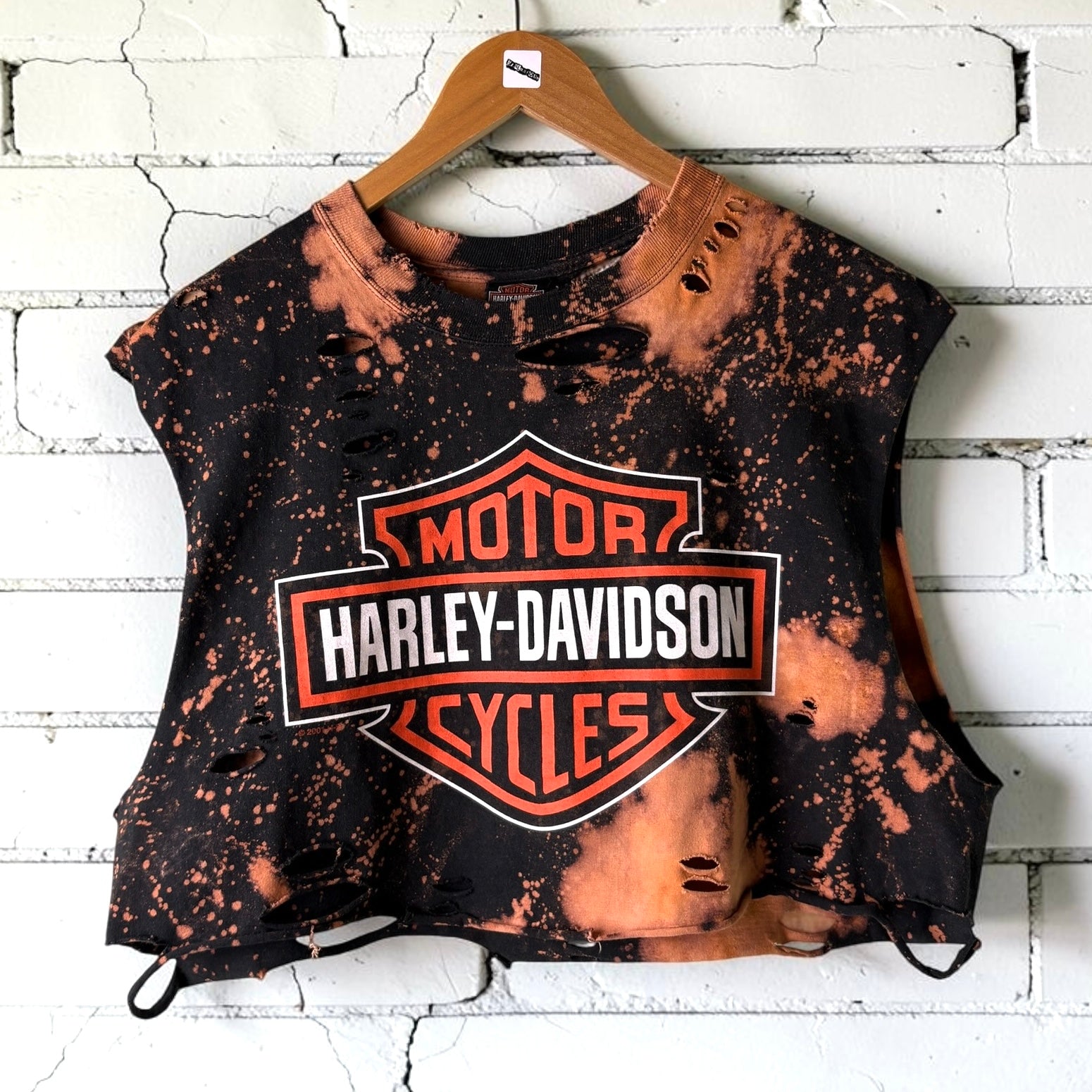 Harley Davidson Edinburgh Classic Logo Distressed Tee