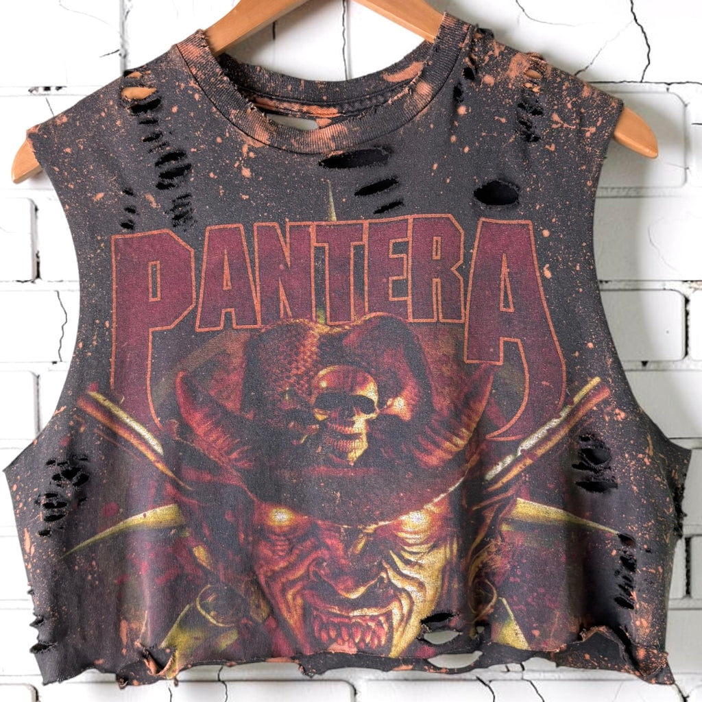 Pantera Cowboys From Hell Bleached Distressed Tee