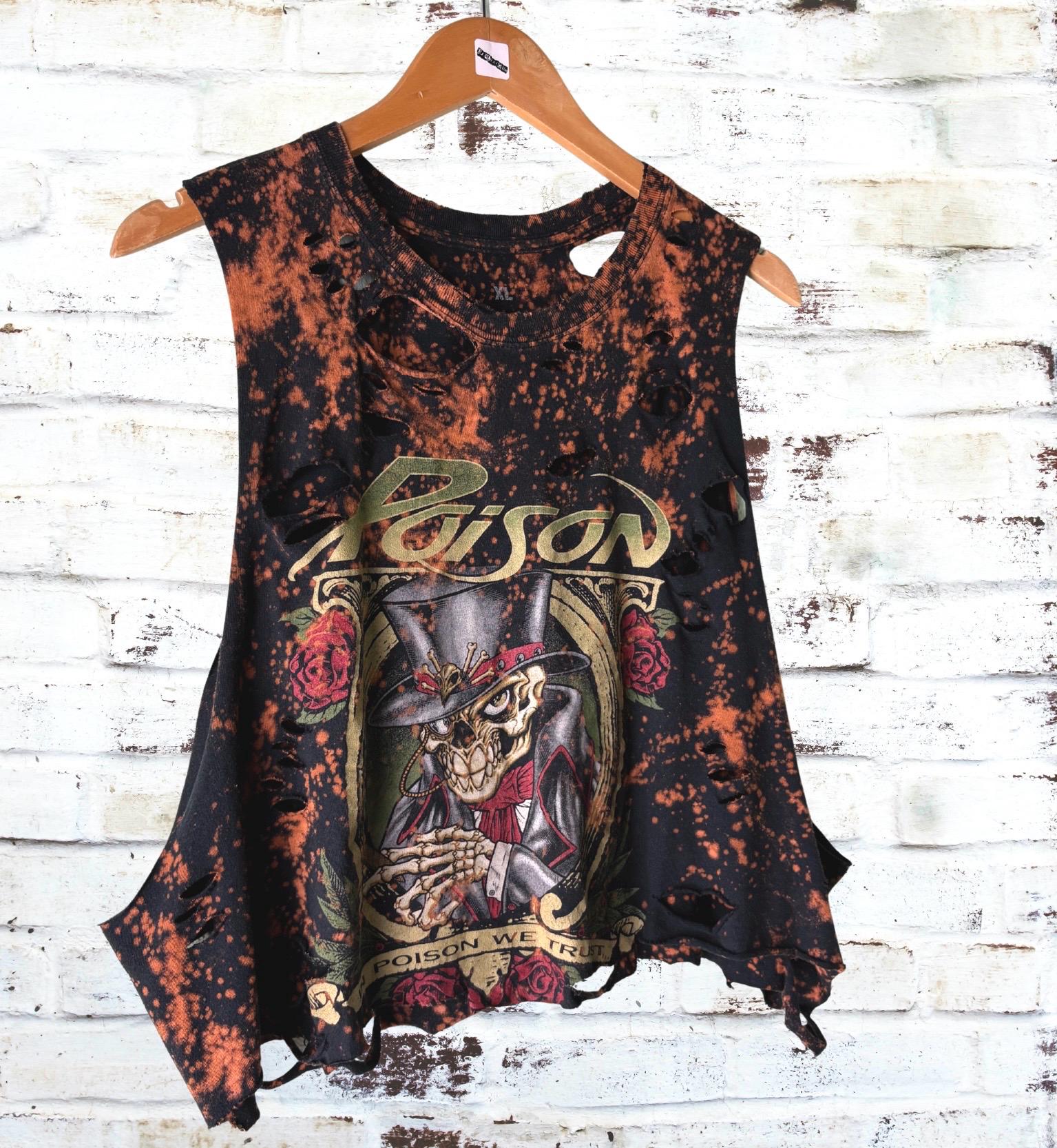 Poison - In Poison We Trust Bleached Band Tee