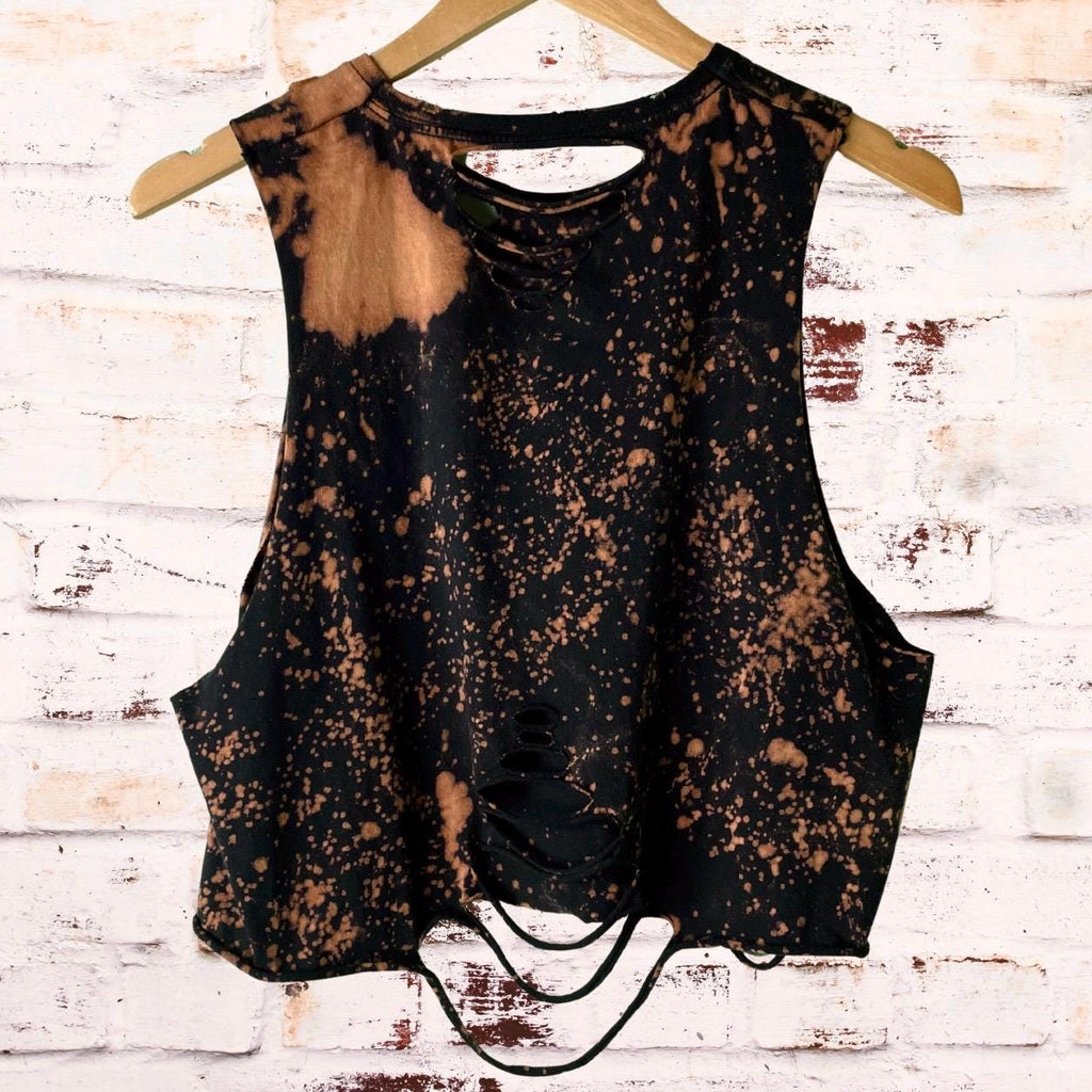 Beetlejuice Bleached Distressed Tee