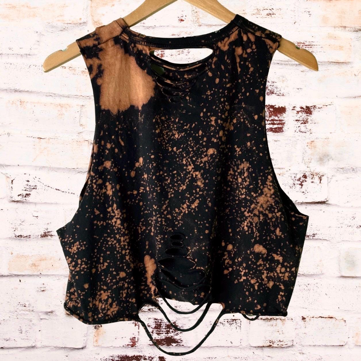 Beetlejuice Bleached Distressed Tee