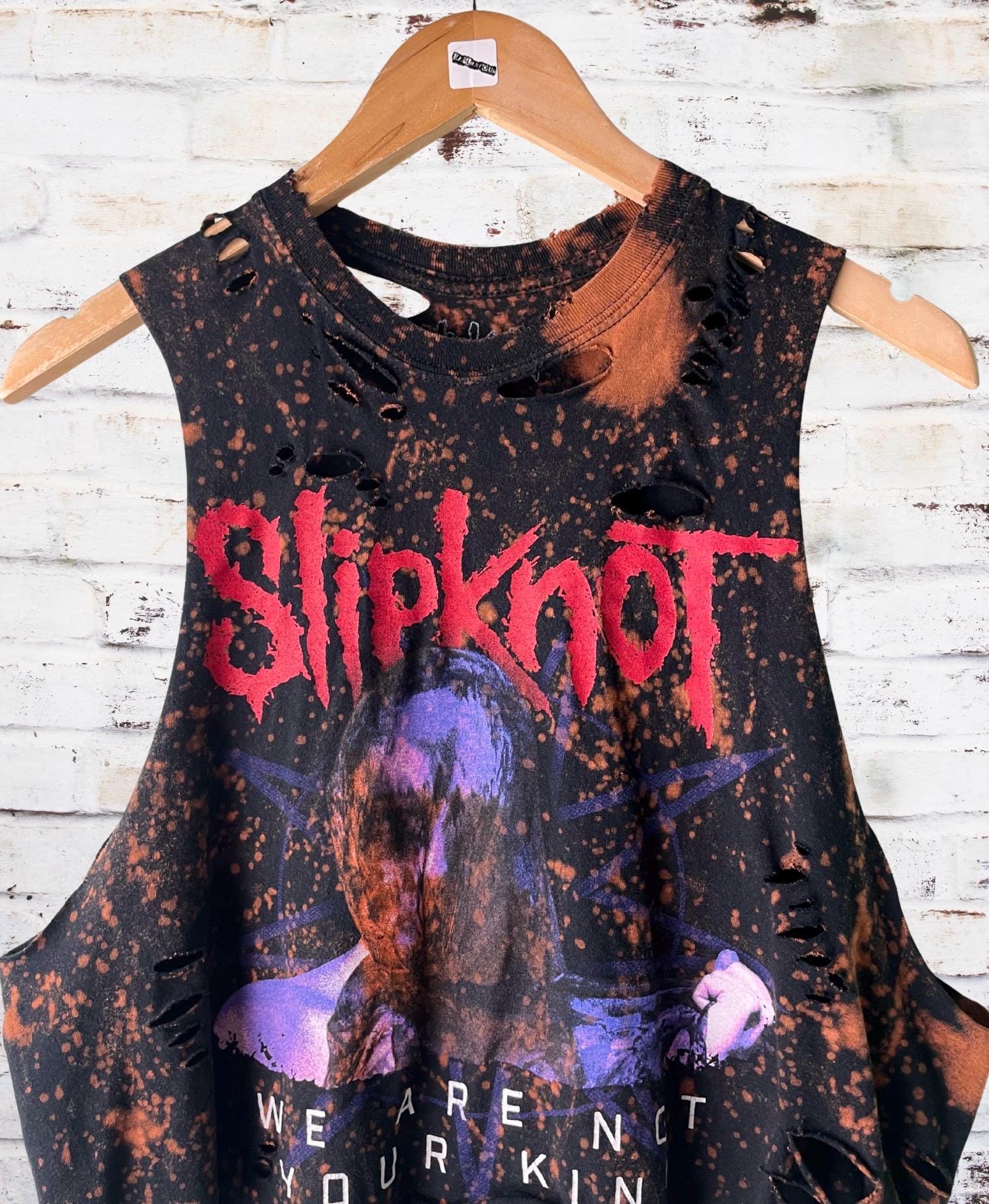 Slipknot We Are Not Your Kind Distressed Cropped Tee