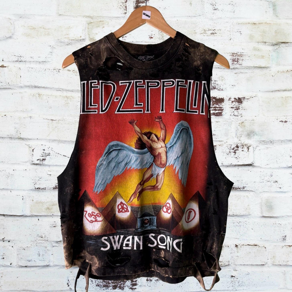Led Zeppelin Swan Song Distressed Tee