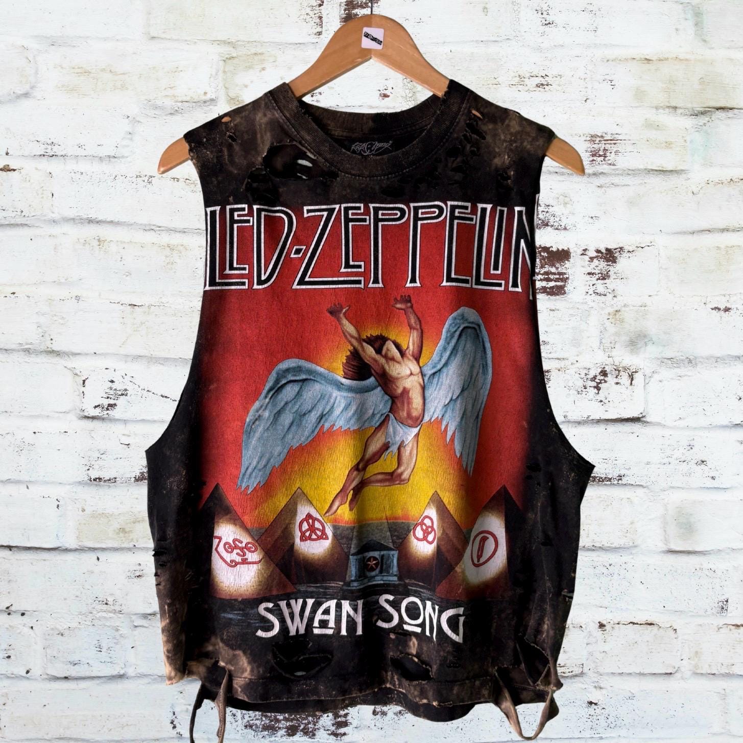 Led Zeppelin Swan Song Distressed Tee