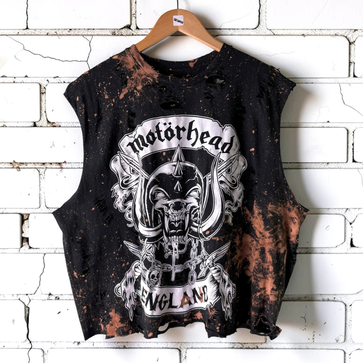 Motörhead Distressed Bleached Band Tee