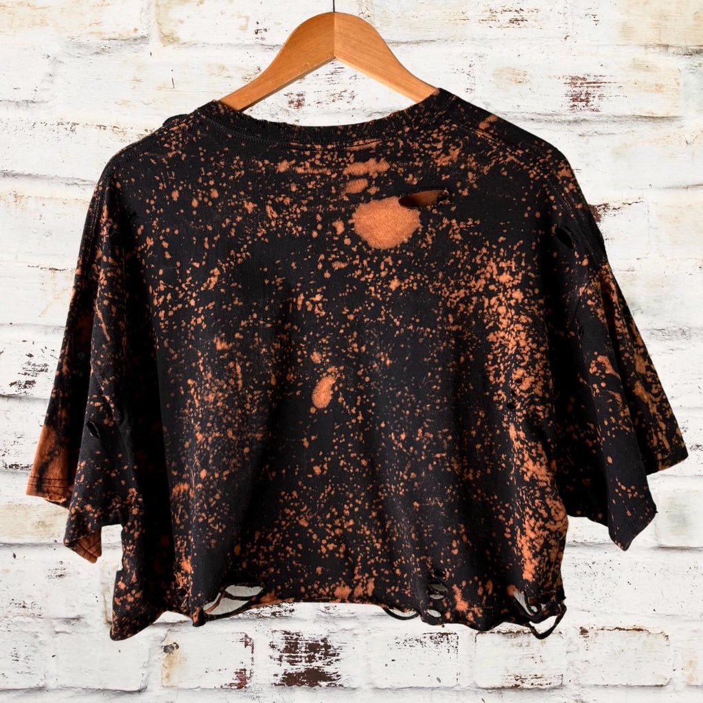 Nirvana - Bleach Distressed Cropped Tee