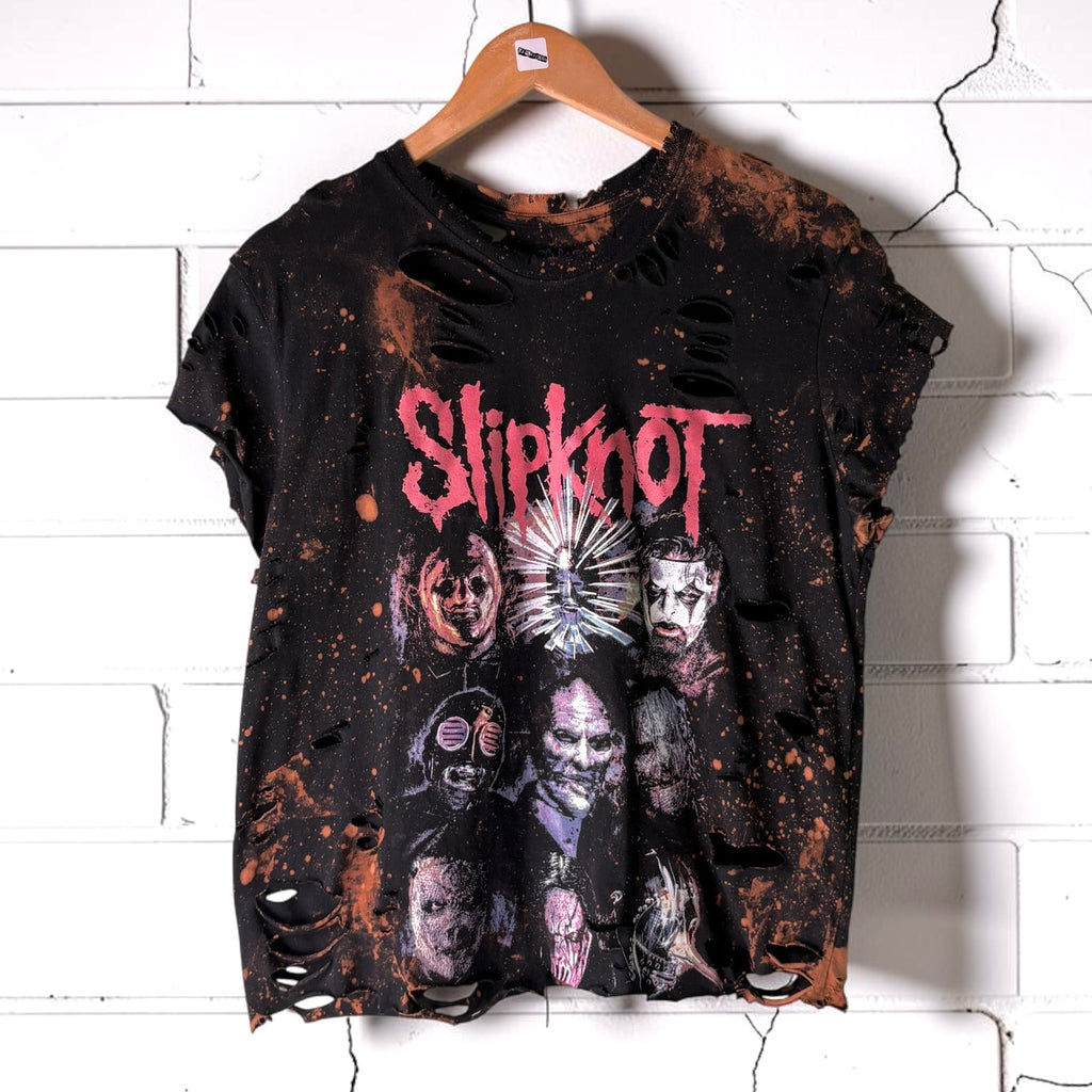 Slipknot Distressed Band Tee Size Medium
