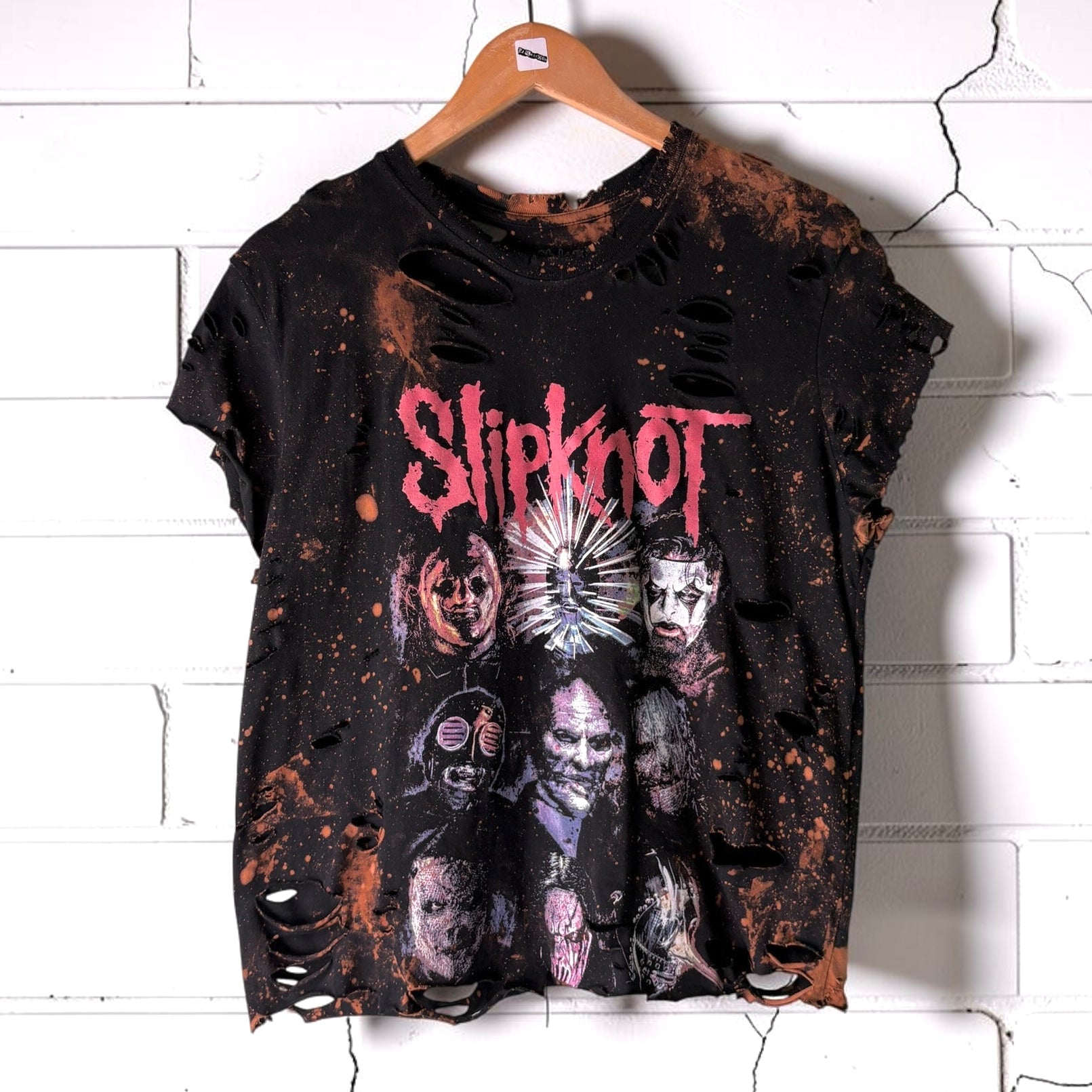 Slipknot Distressed Band Tee Size Medium
