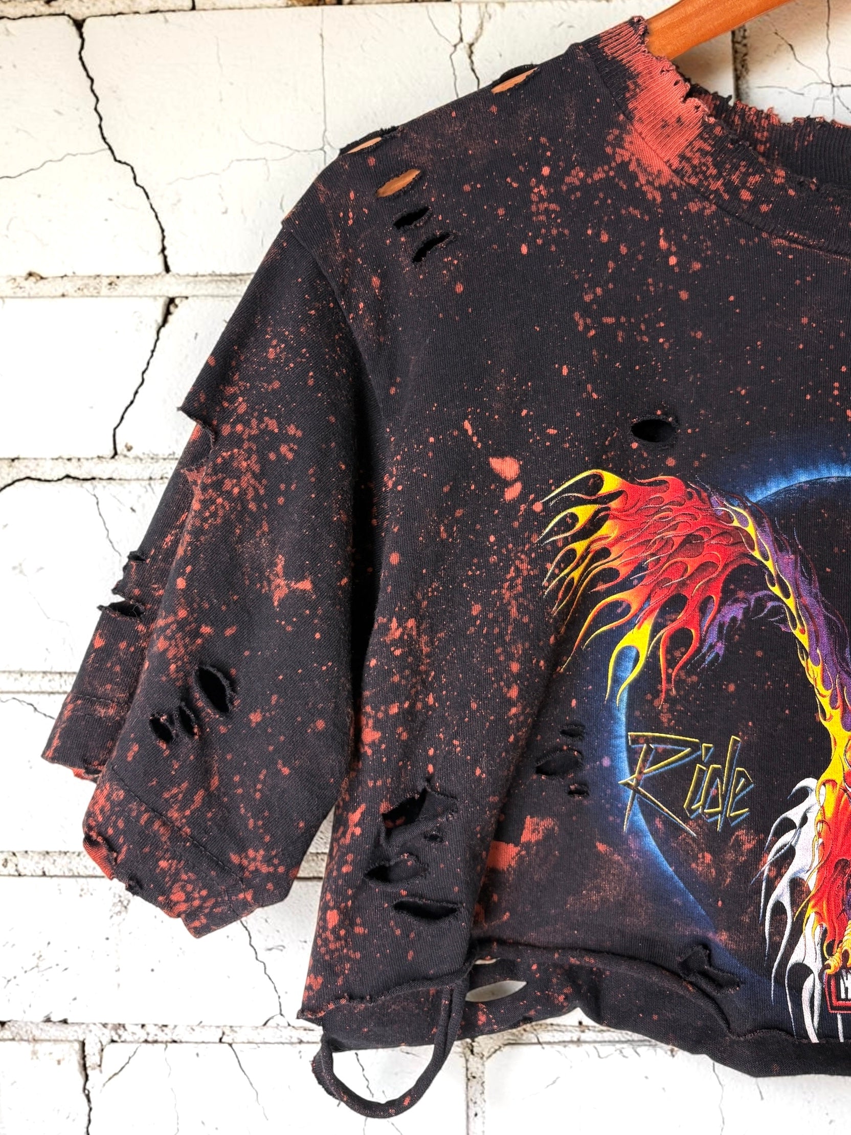 Harley Davidson Hawaii Bleached Cropped Tee