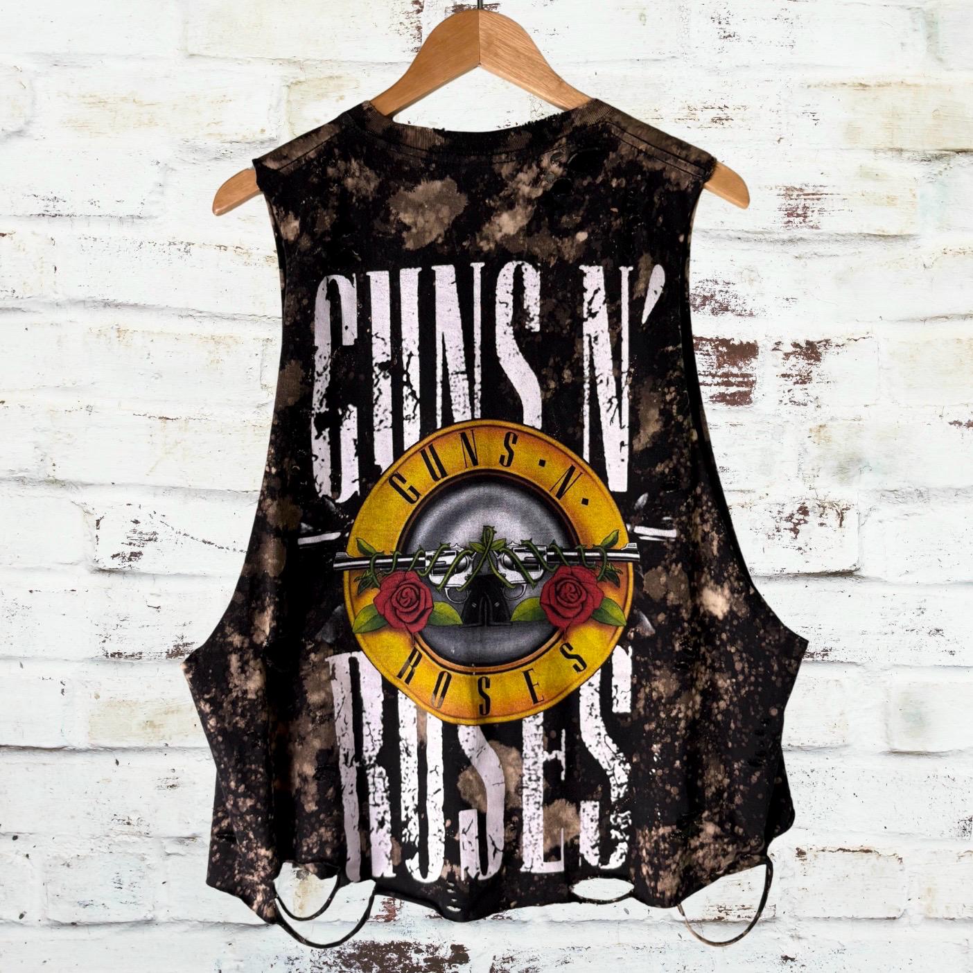 Guns n Roses Distressed Bleached Tee