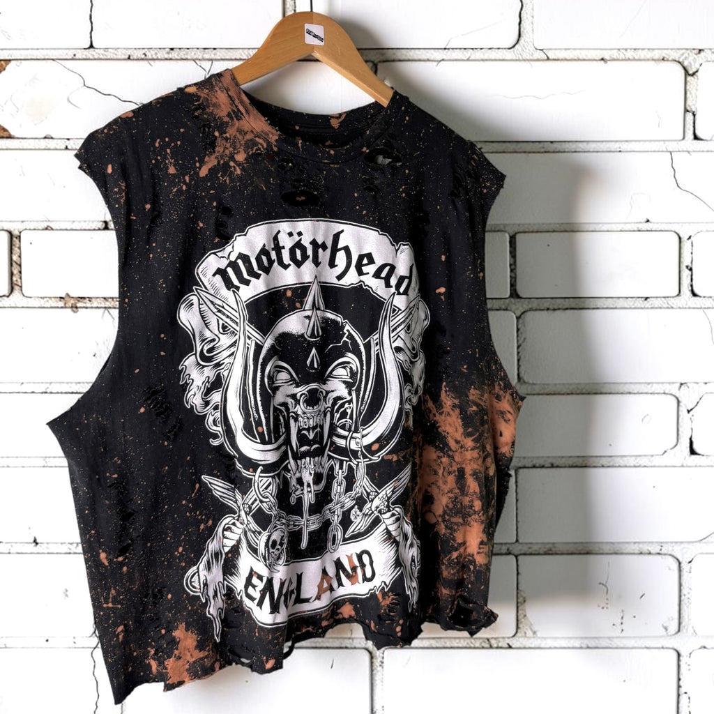 Motörhead Distressed Bleached Band Tee