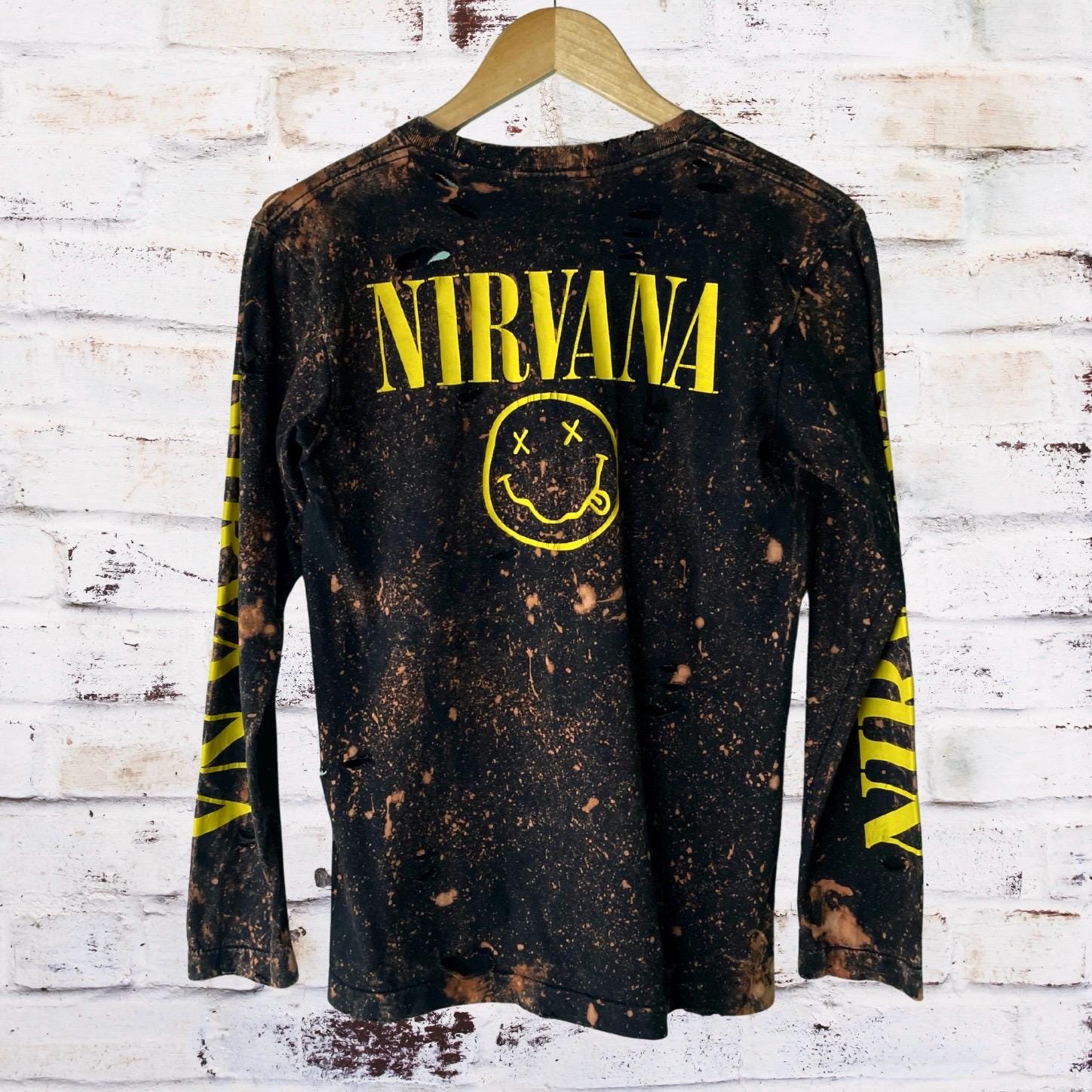 Nirvana Classic Smiley Logo Long Sleeve Tee