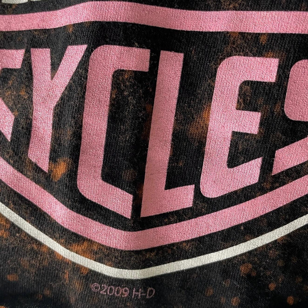 Harley Davidson Classic Logo Bleached Crop T-Shirt