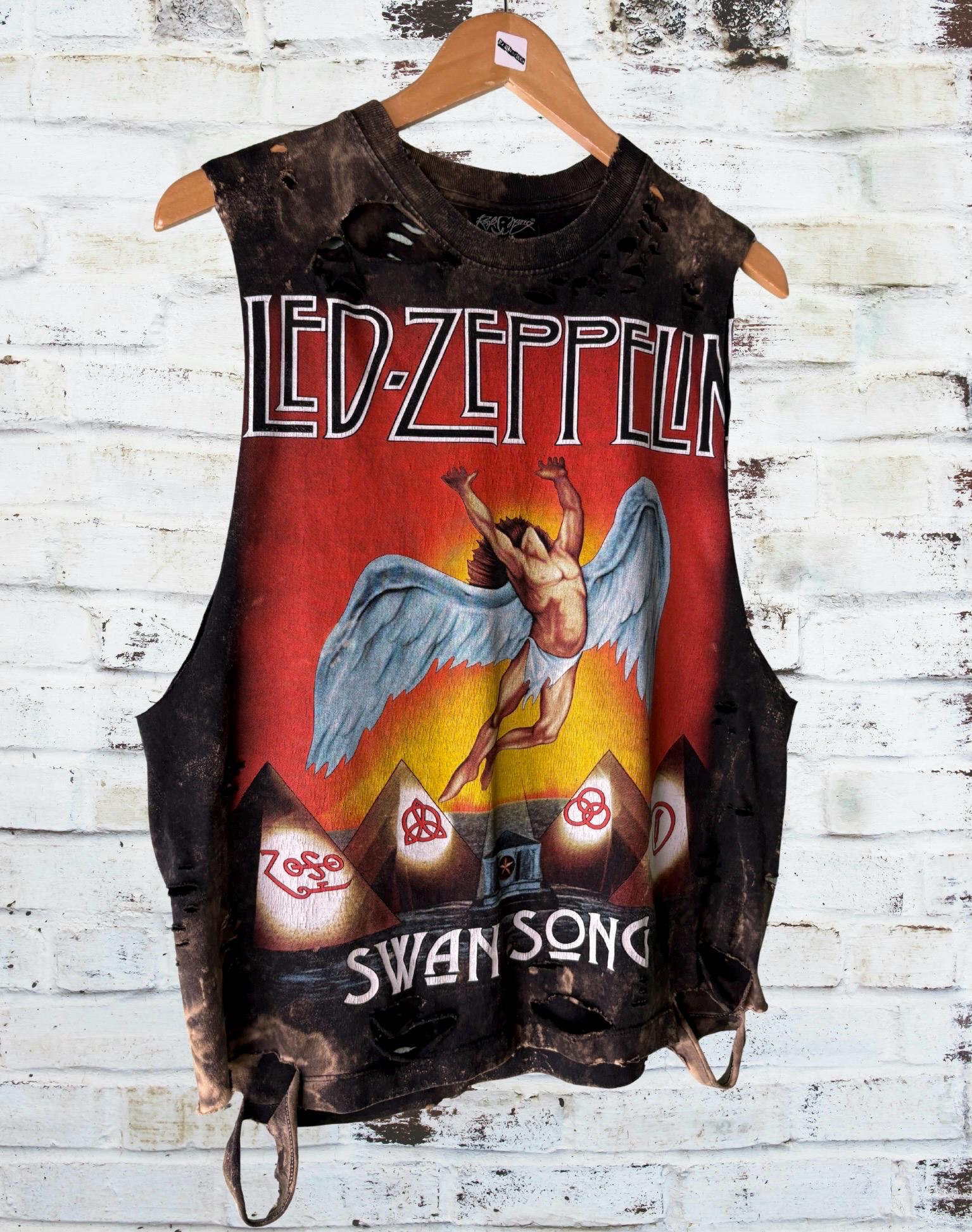 Led Zeppelin Swan Song Distressed Tee