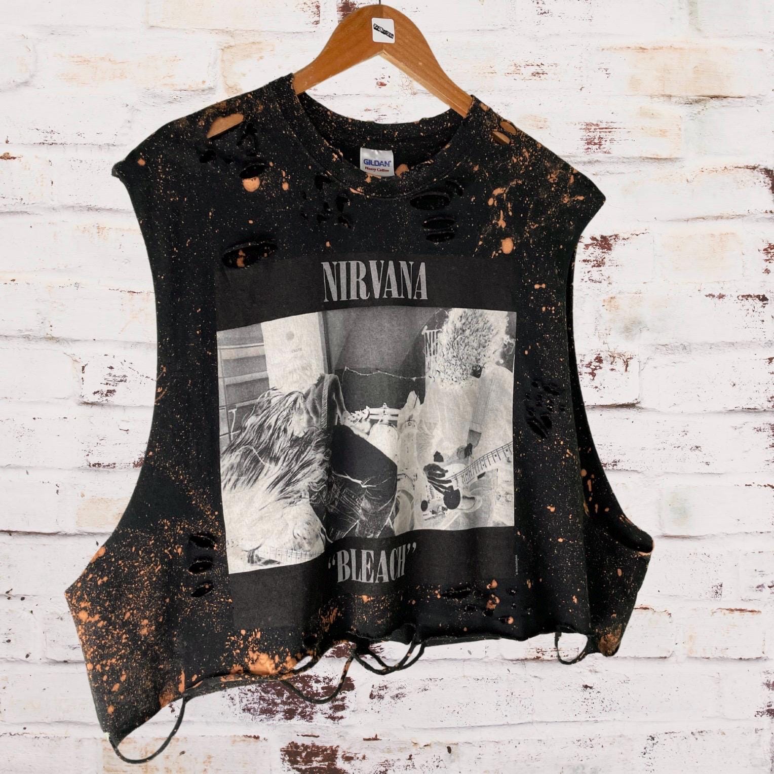 Nirvana - Bleach distressed Custom Band shirt