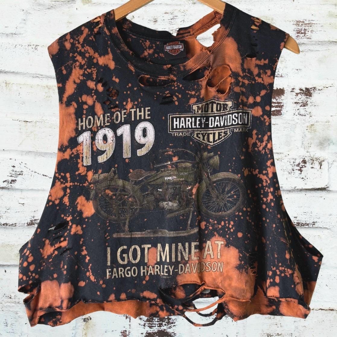 Harley Davidson Fargo Shredded Tee