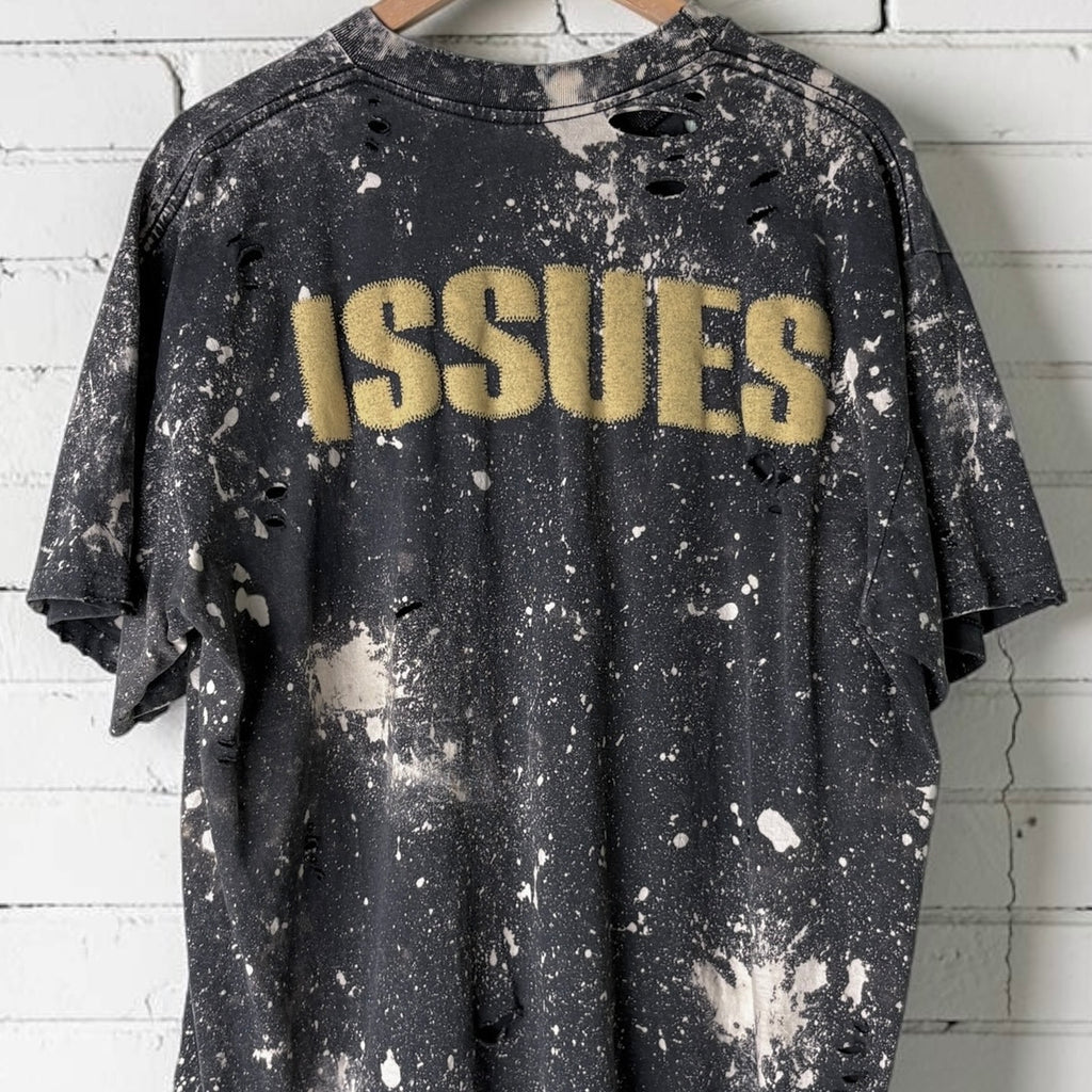 Korn Issues Bleached Distressed Band Tee