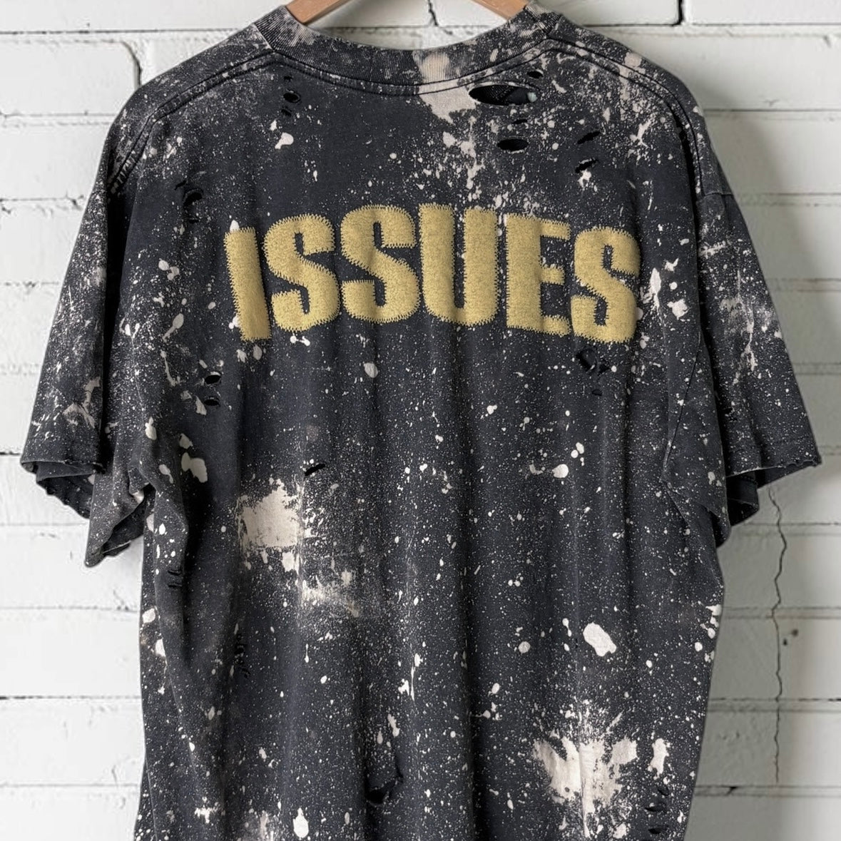 Korn Issues Bleached Distressed Band Tee
