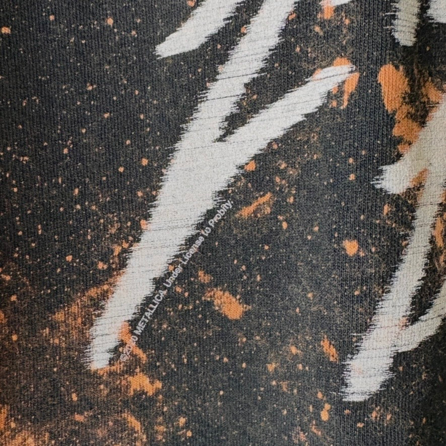 Custom Metallica Band Tee | Hand-Bleached Thrashed T-shirt
