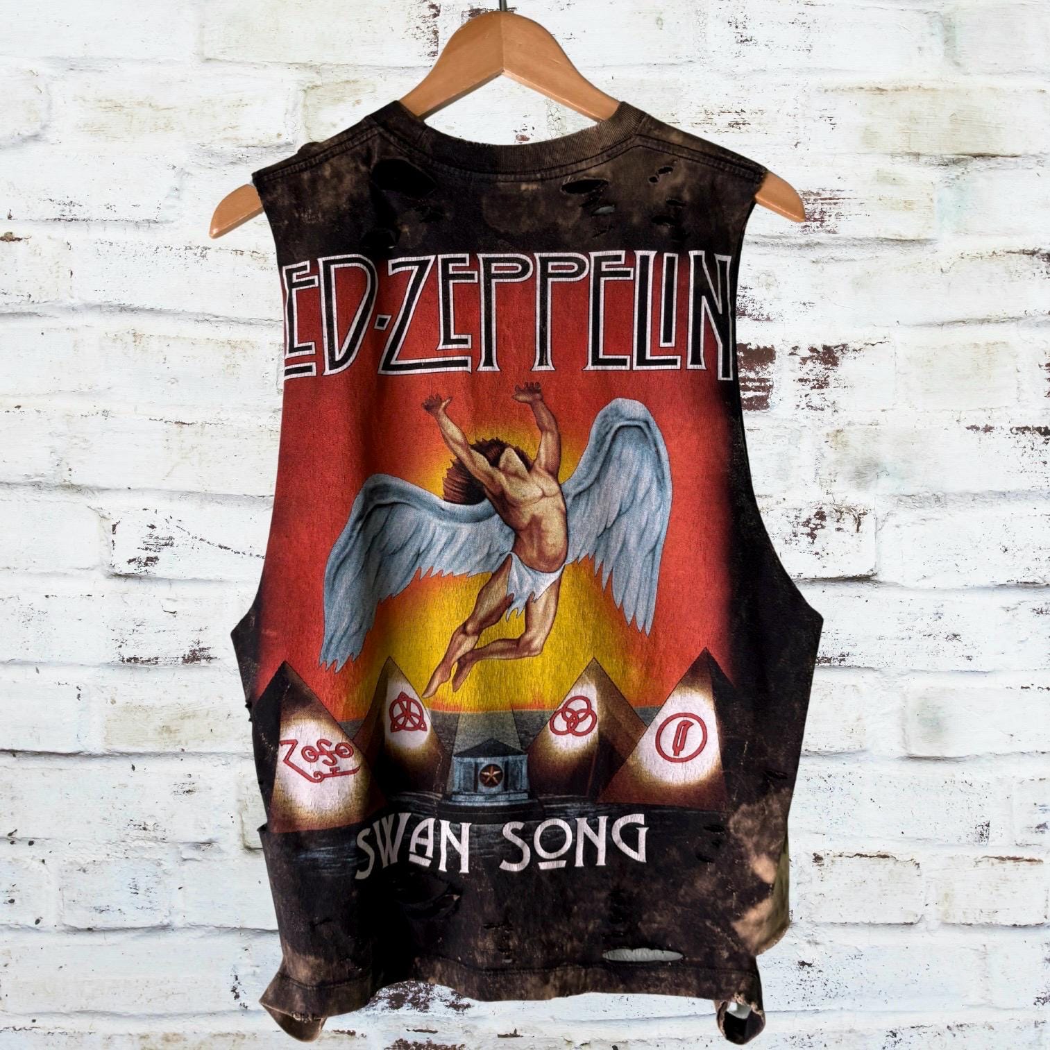 Led Zeppelin Swan Song Distressed Tee
