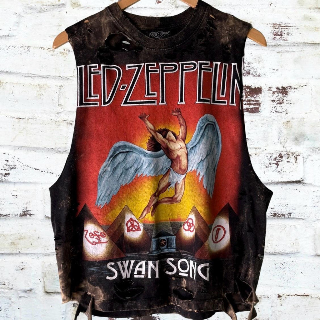 Led Zeppelin Swan Song Distressed Tee